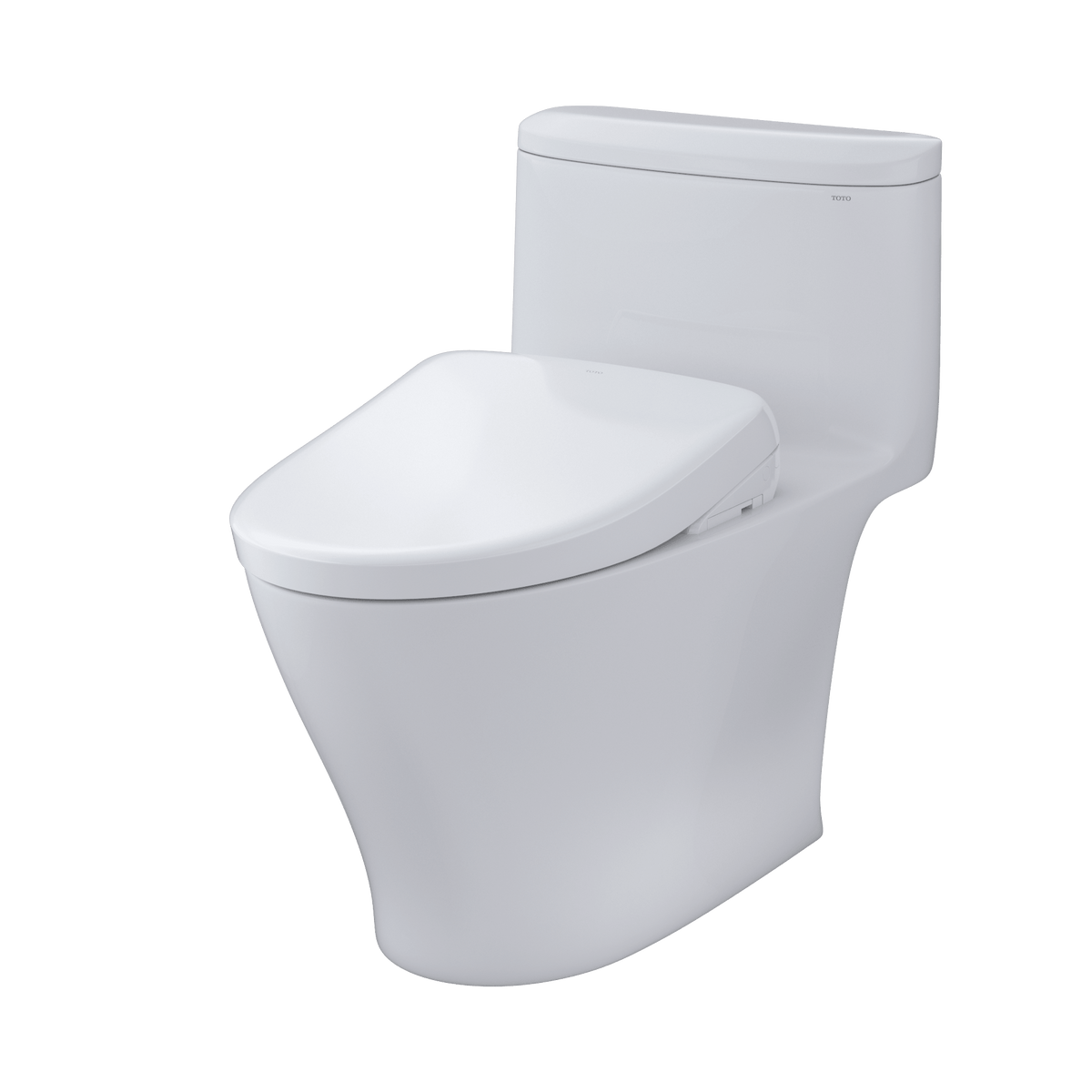 Alternate Image for TOTO WASHLET+ Nexus One-Piece Elongated 1.28 GPF Toilet with S7A Contemporary Bidet Seat, Cotton White, Vitreous China|Plastic, MW6424736CEFG#01