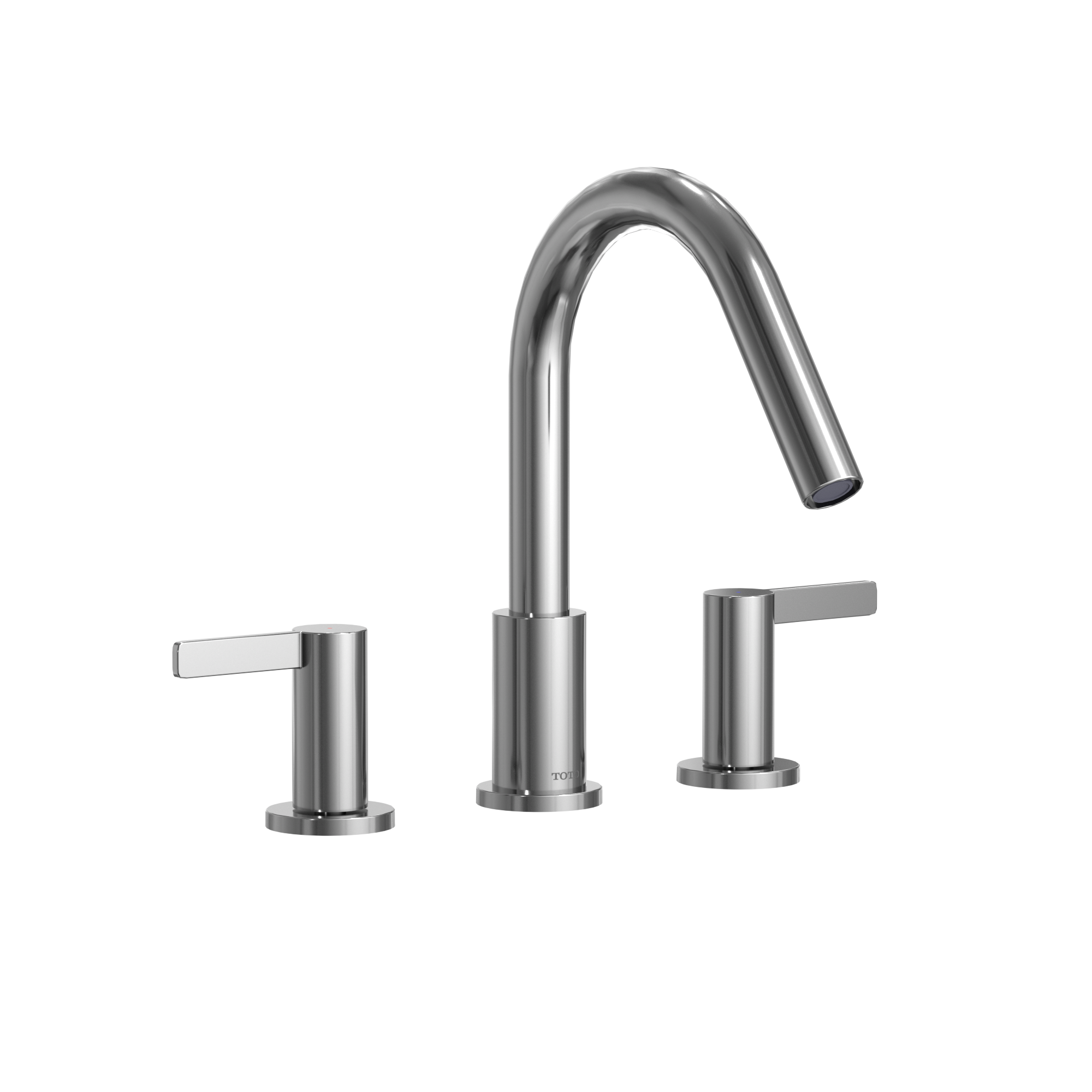 Alternate Image for TOTO GF Two Lever Handle Deck-Mount Roman Tub Filler Trim, Polished Chrome, Brass, TBG11201UA#CP