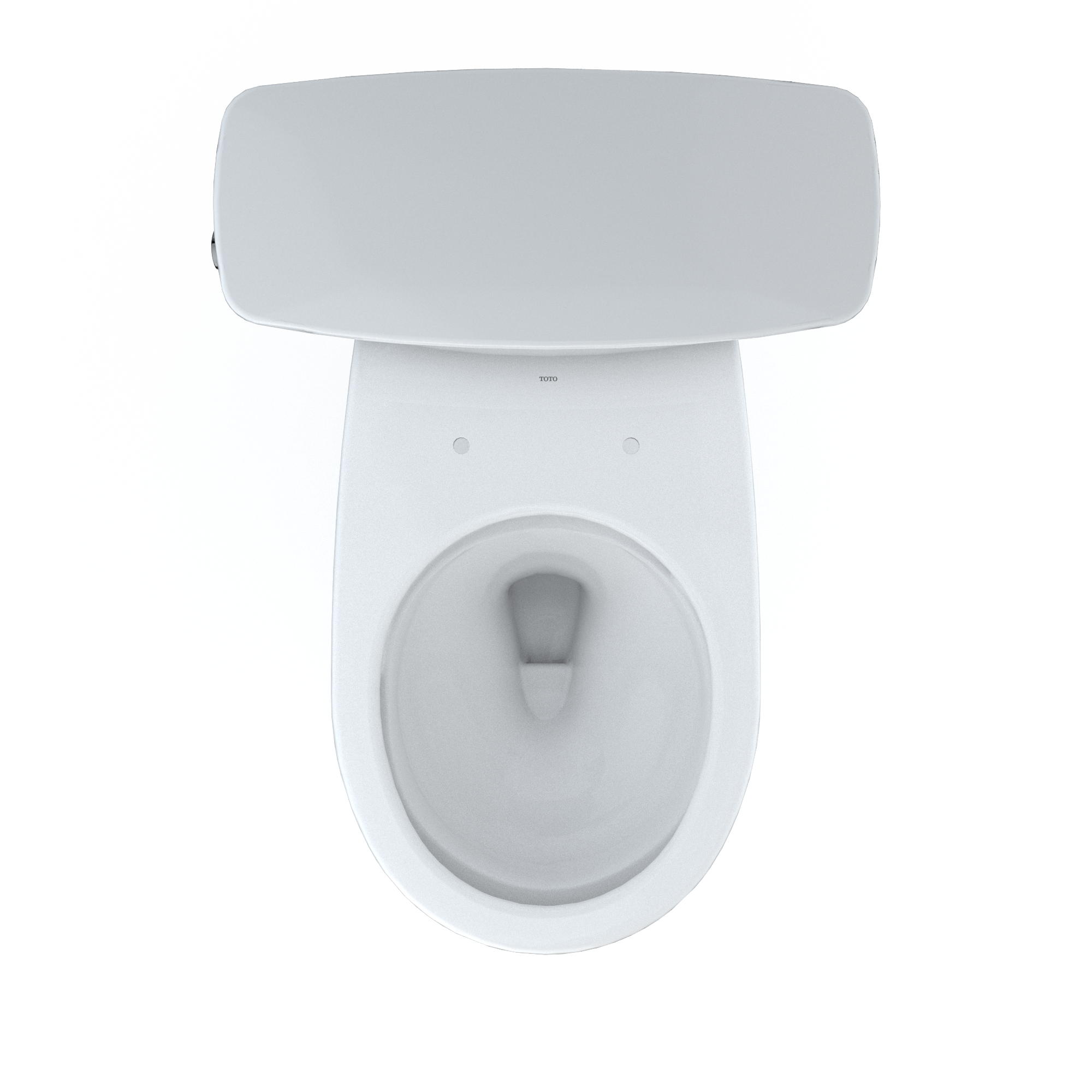 Alternate Image for TOTO Drake Transitional Two-Piece Round 1.28 GPF Universal Height TORNADO FLUSH Toilet with CEFIONTECT, Cotton White, Vitreous China, CST785CEFG#01