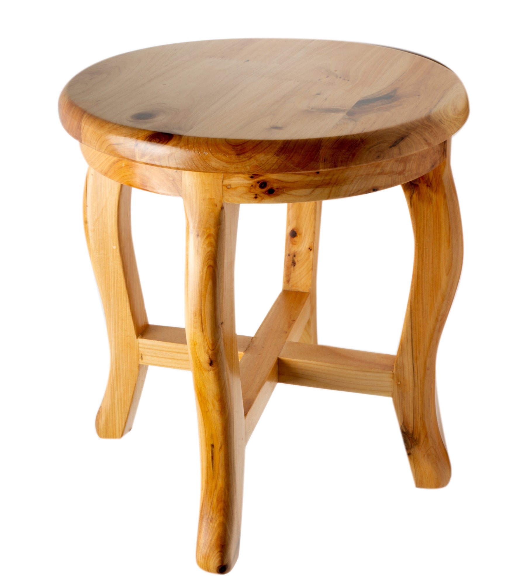 ALFI brand AB4406 11" Cedar Wood Round Stool Multi-Purpose Accessory, Natural Wood