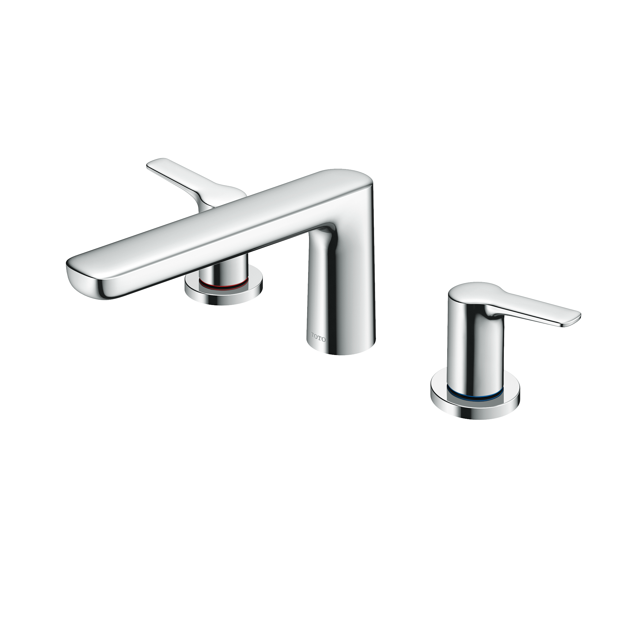 Alternate Image for TOTO GS Two-Handle Deck-Mount Roman Tub Filler Trim, Polished Chrome, Brass, TBG03201U#CP