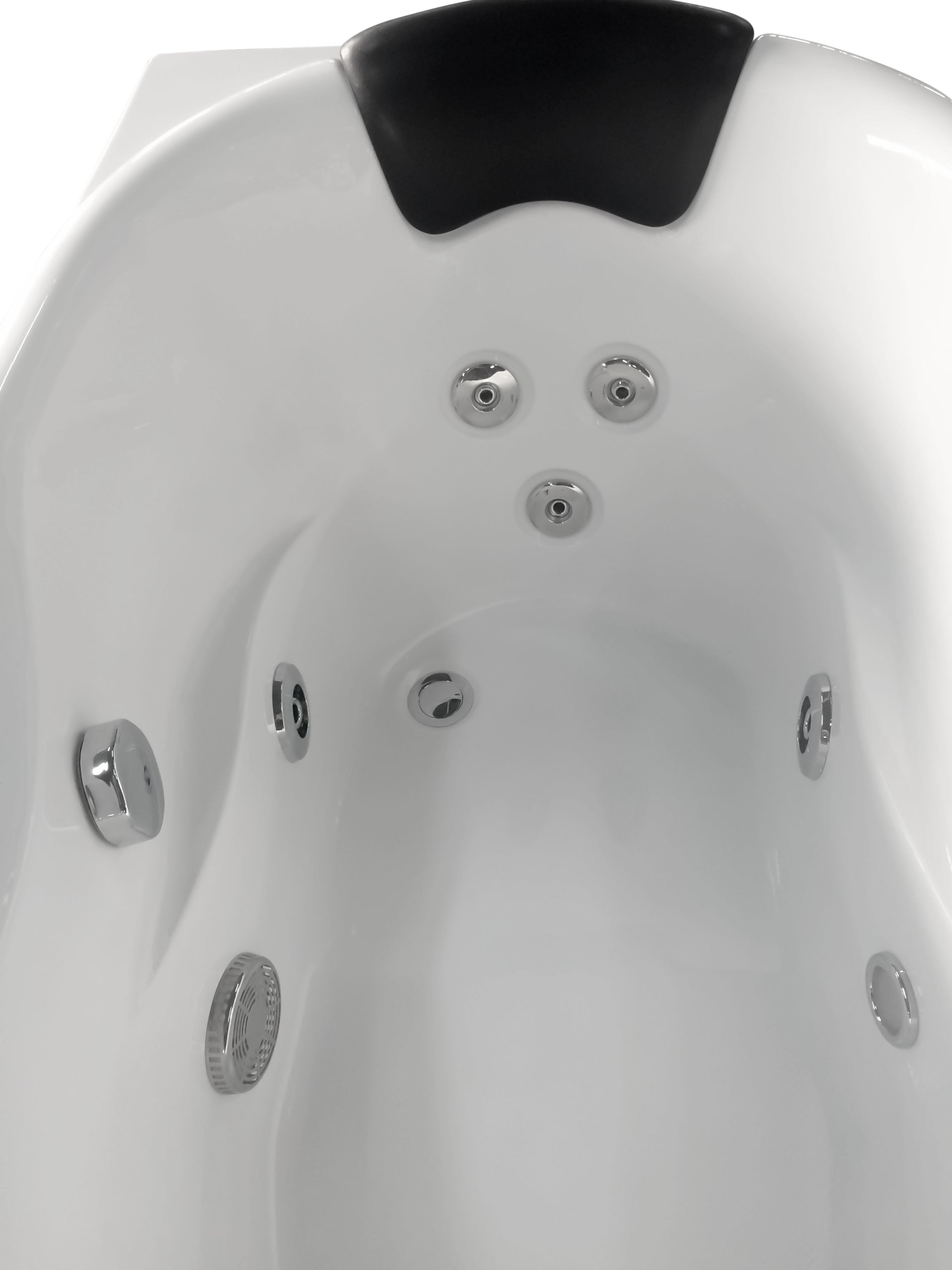 Alternate Image for Eago 57" Acrylic Corner Oval Bathtub, White, AM175-L