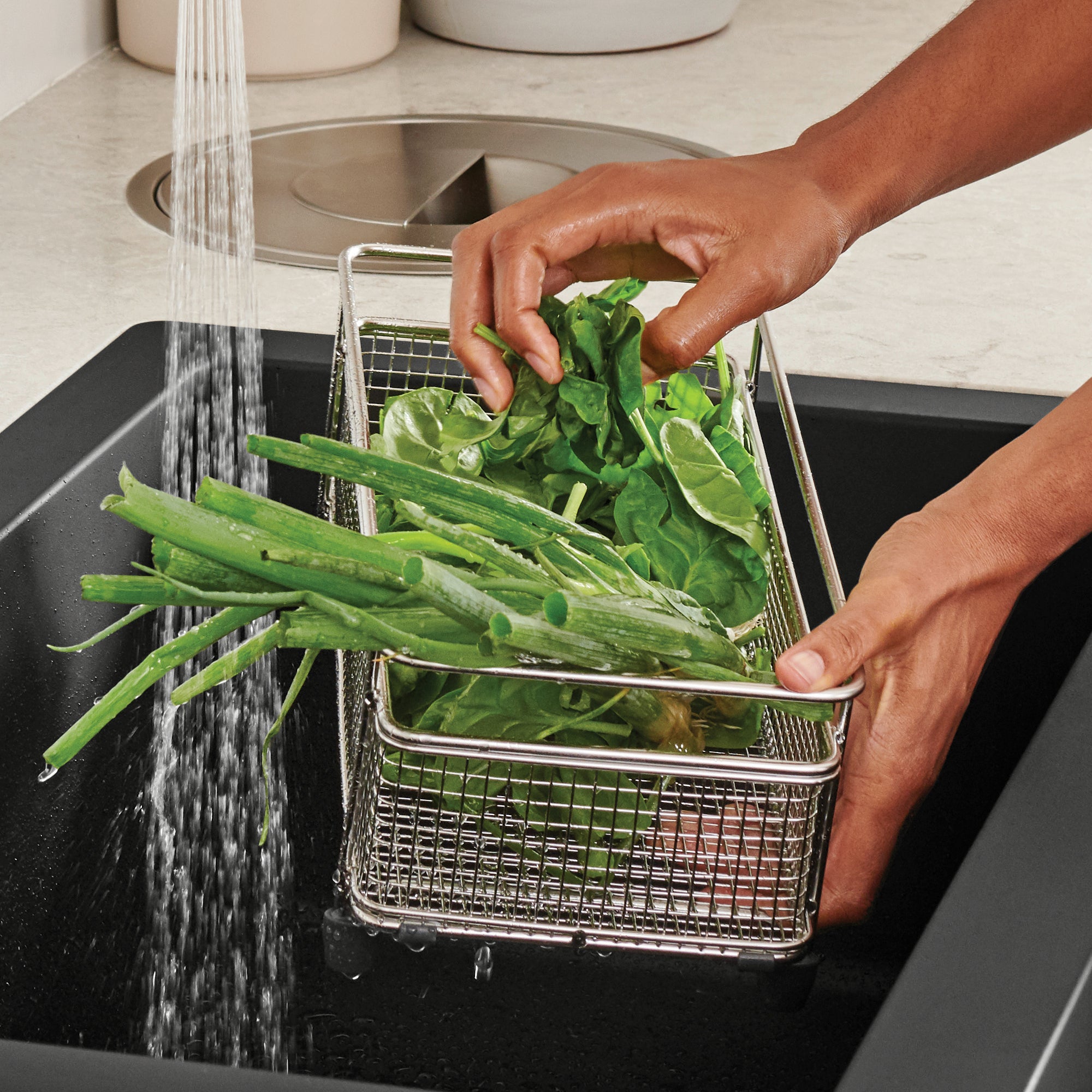 Alternate Image for Blanco Mesh Basket - Stainless Steel (Precis), Satinless Steel , 406399
