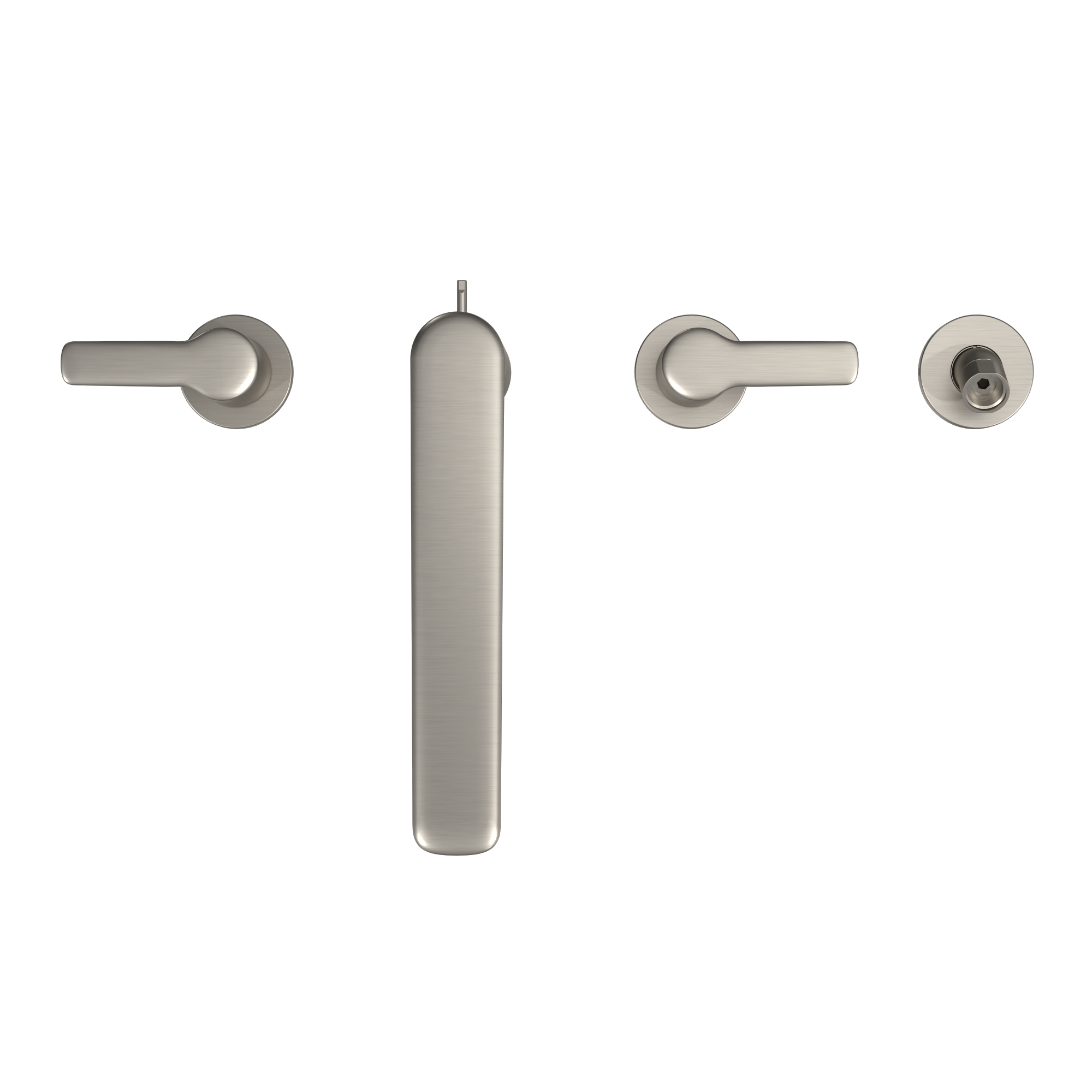 Alternate Image for TOTO GS Four-hole Deck-Mount Roman Tub Filler Trim with Handshower, Brushed Nickel, Brass, TBG03202U#BN