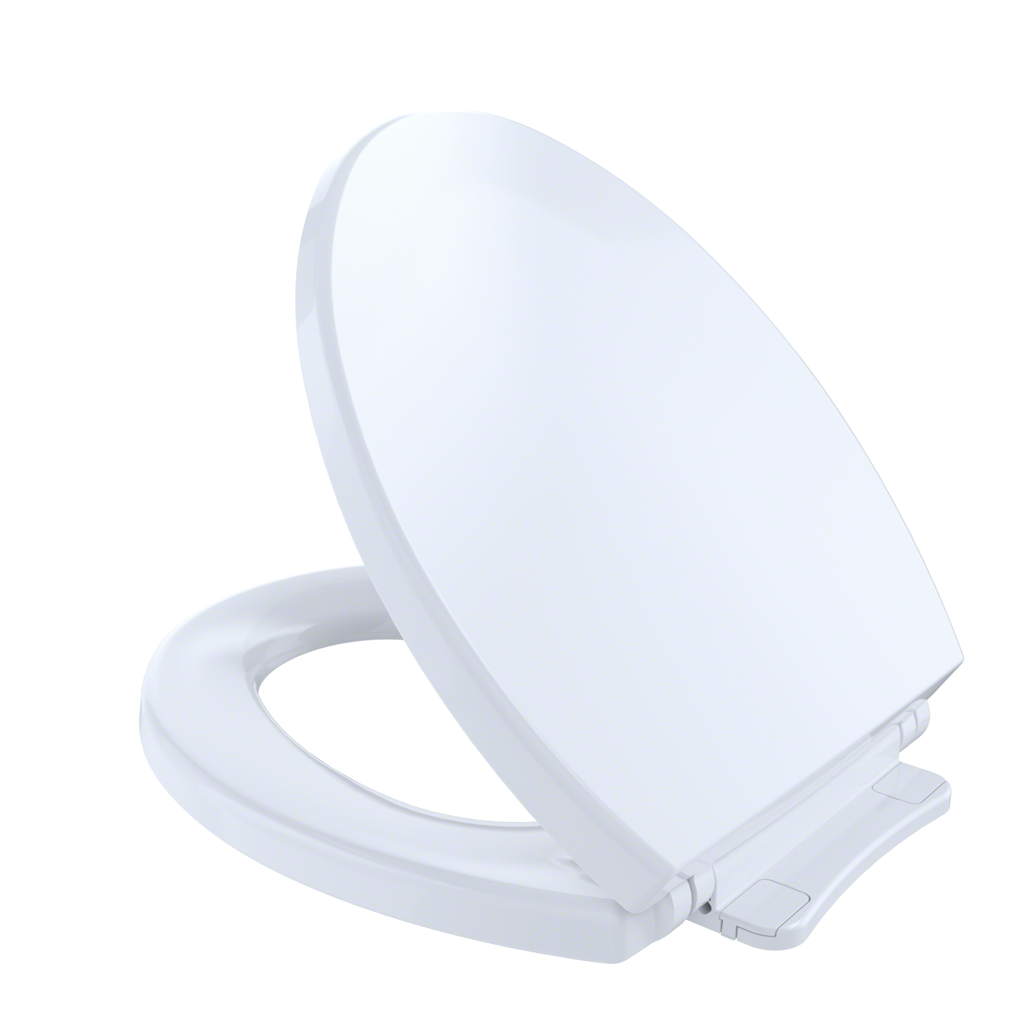 TOTO SoftCloseNon Slamming, Slow Close Round Toilet Seat and Lid,Cotton White, Plastic, SS113#01