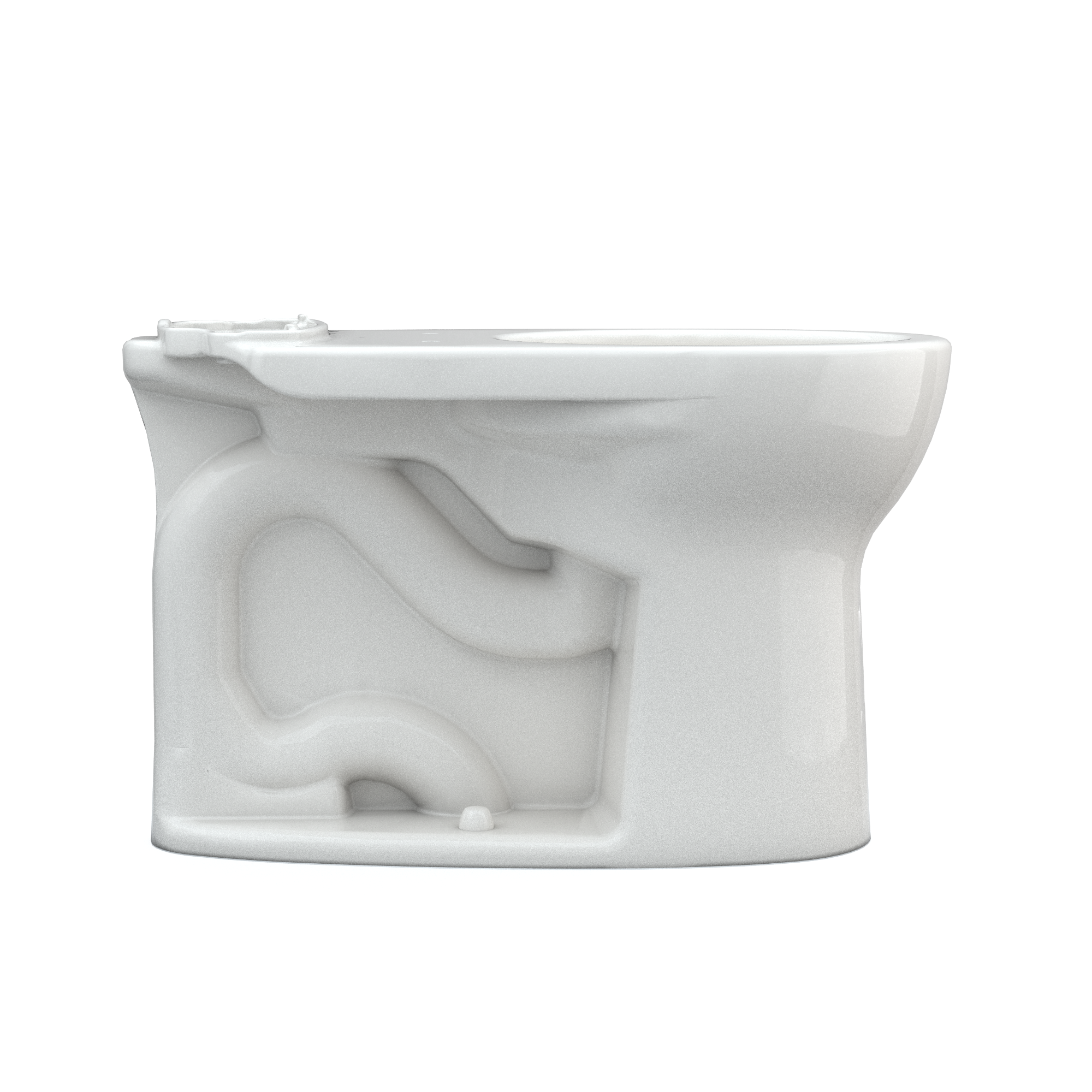 TOTO Drake Round TORNADO FLUSH Toilet Bowl with CEFIONTECT, Colonial White, Vitreous China, C775CEFG#11