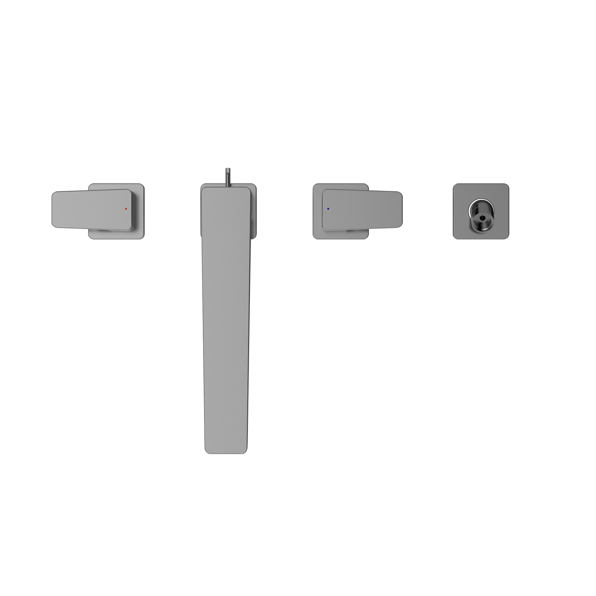 Alternate Image for TOTO GE Two-Handle Deck-Mount Roman Tub Filler Trim with Handshower, Polished Chrome, Brass, TBG07202U#CP