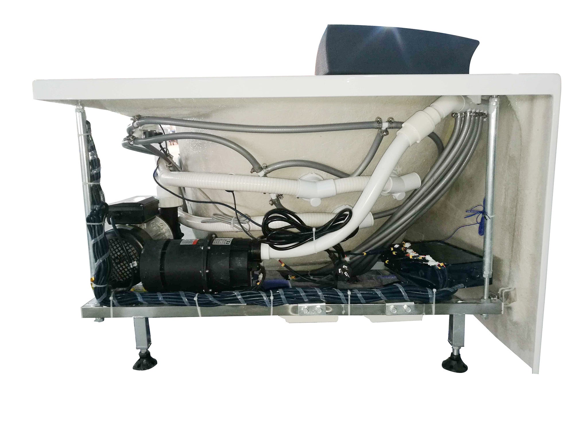 Alternate Image for Eago 59" Acrylic Corner Neo-angle Round Bathtub, White, AM198ETL-R