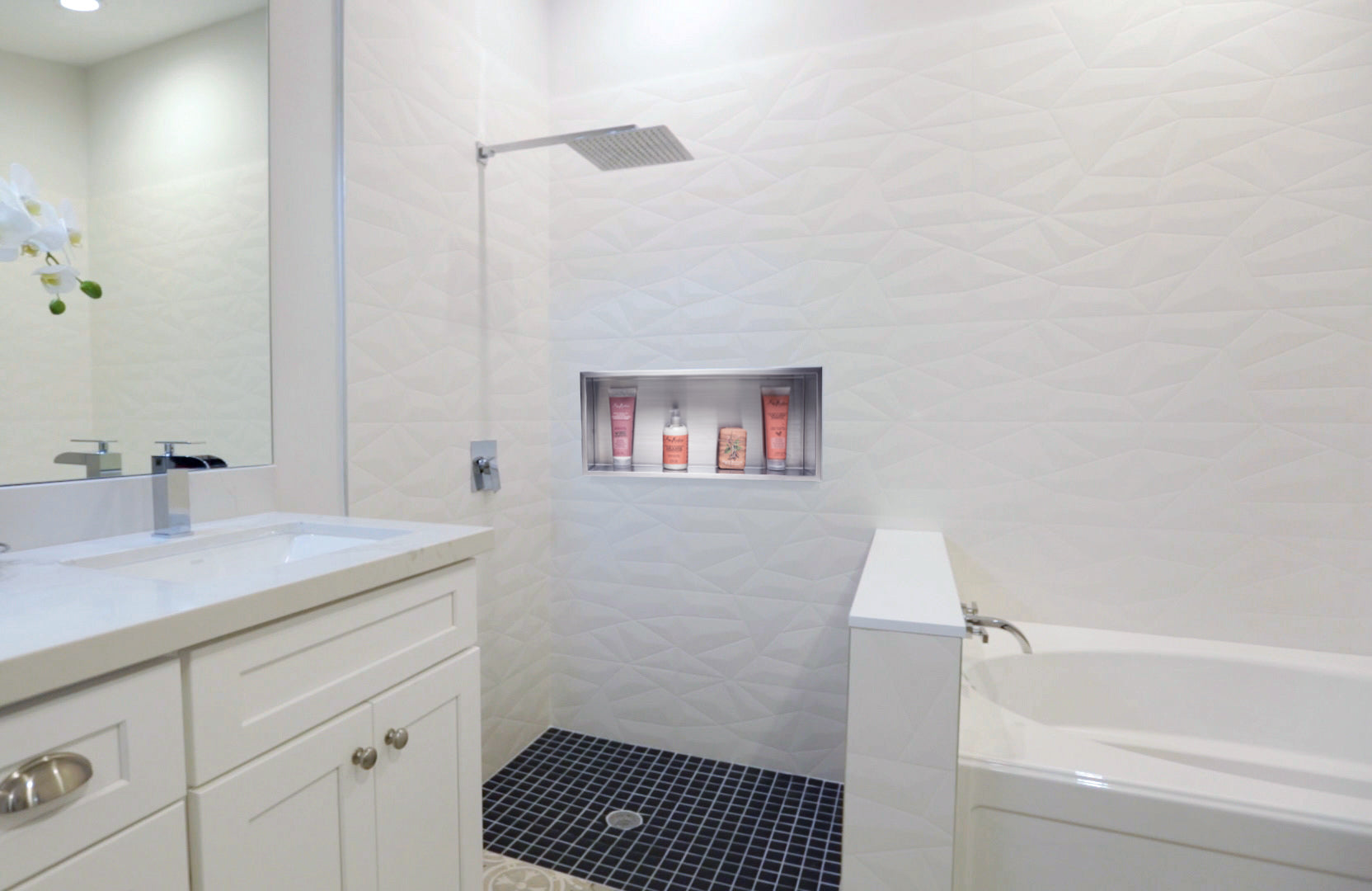 Alternate Image for ALFI brand ABN2412-BSS 24 x 12 Brushed Stainless Steel Horizontal Single Shelf Bath Shower Niche, 20 Gauge