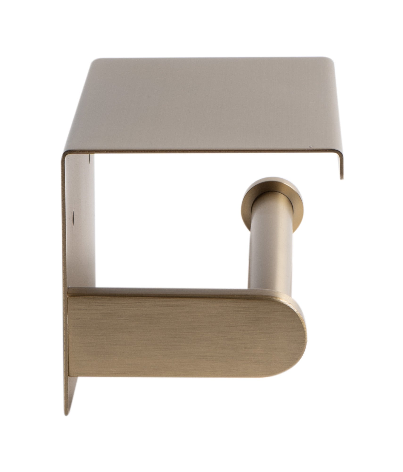 Alternate Image for ALFI brand ABTPP66-BG Brushed Gold PVD Stainless Steel Toilet Paper Holder with Shelf