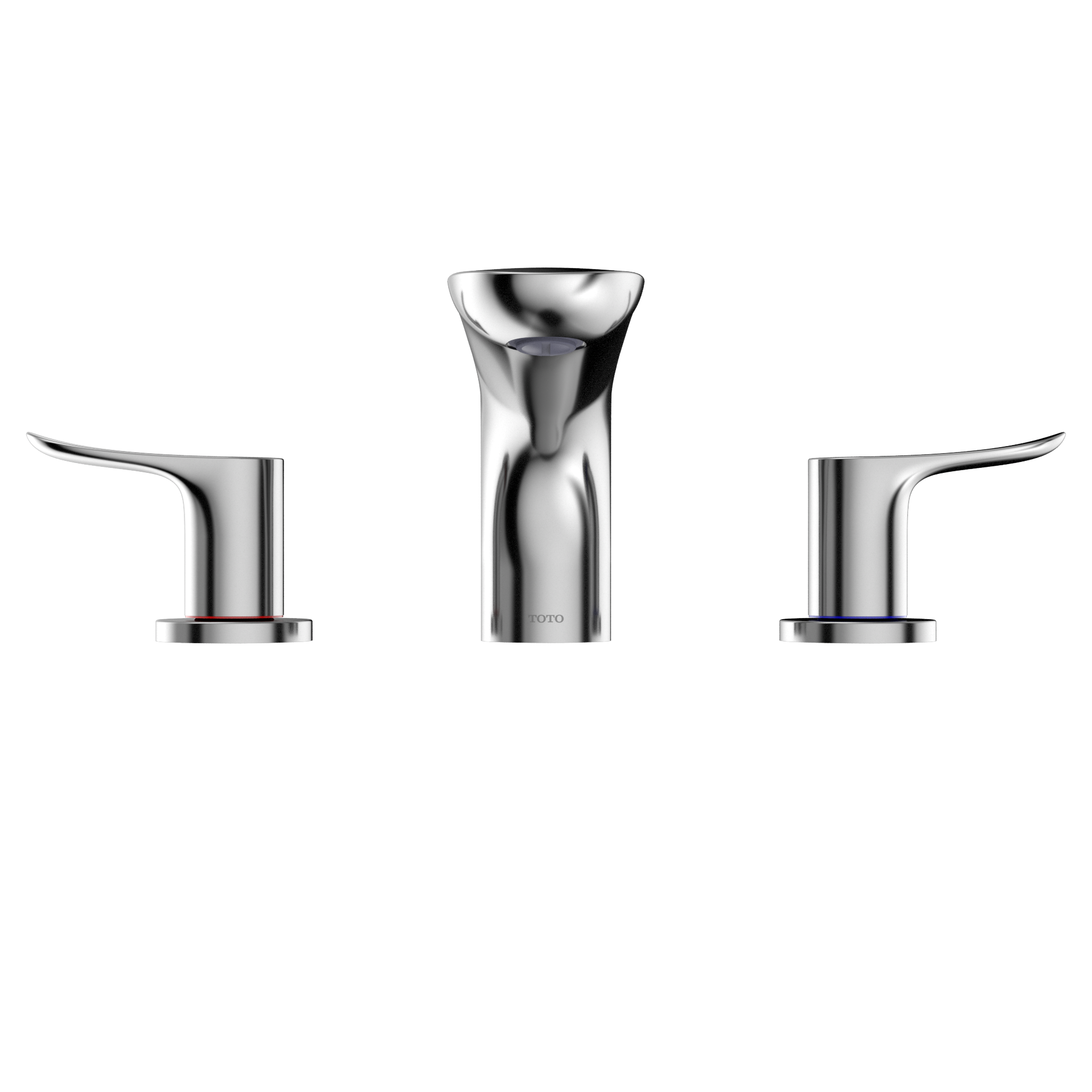 Alternate Image for TOTO GO Two-Handle Deck-Mount Roman Tub Filler Trim, Polished Chrome, Brass, TBG01201U#CP