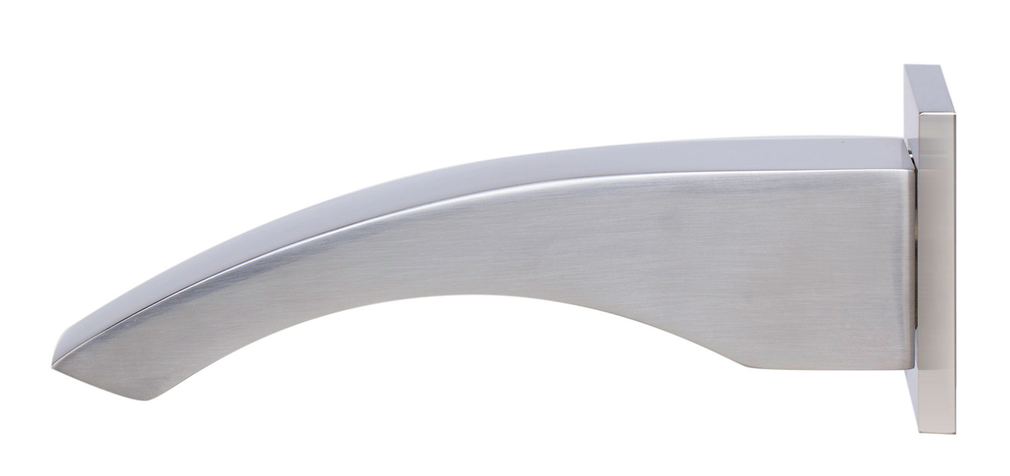 Alternate Image for ALFI brand Brass, AB3301-BN Brushed Nickel Curved Wallmounted Tub Filler Bathroom Spout