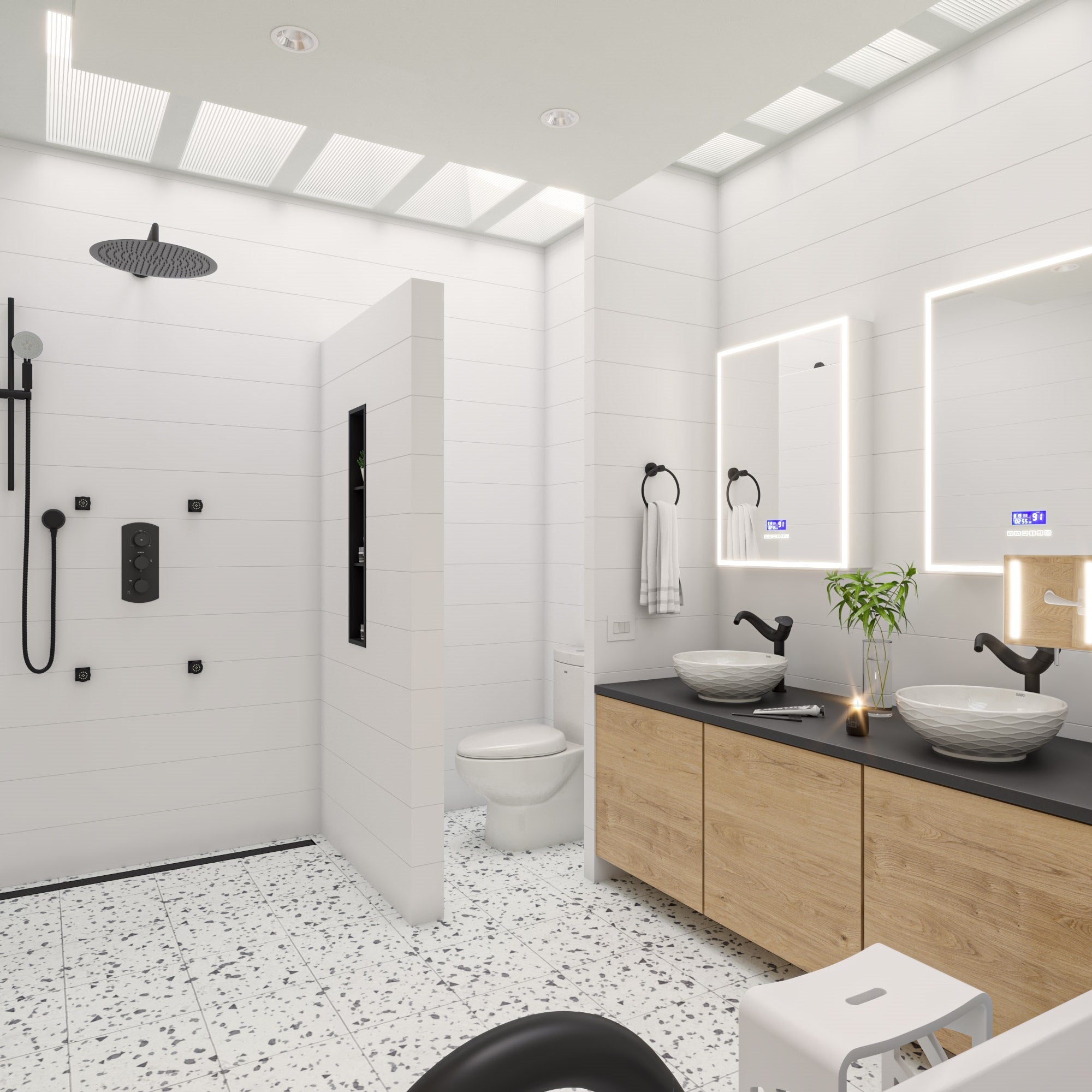 Alternate Image for ALFI brand Brass, AB9513-BM Black Matte 6 Piece Bath Accessory Set