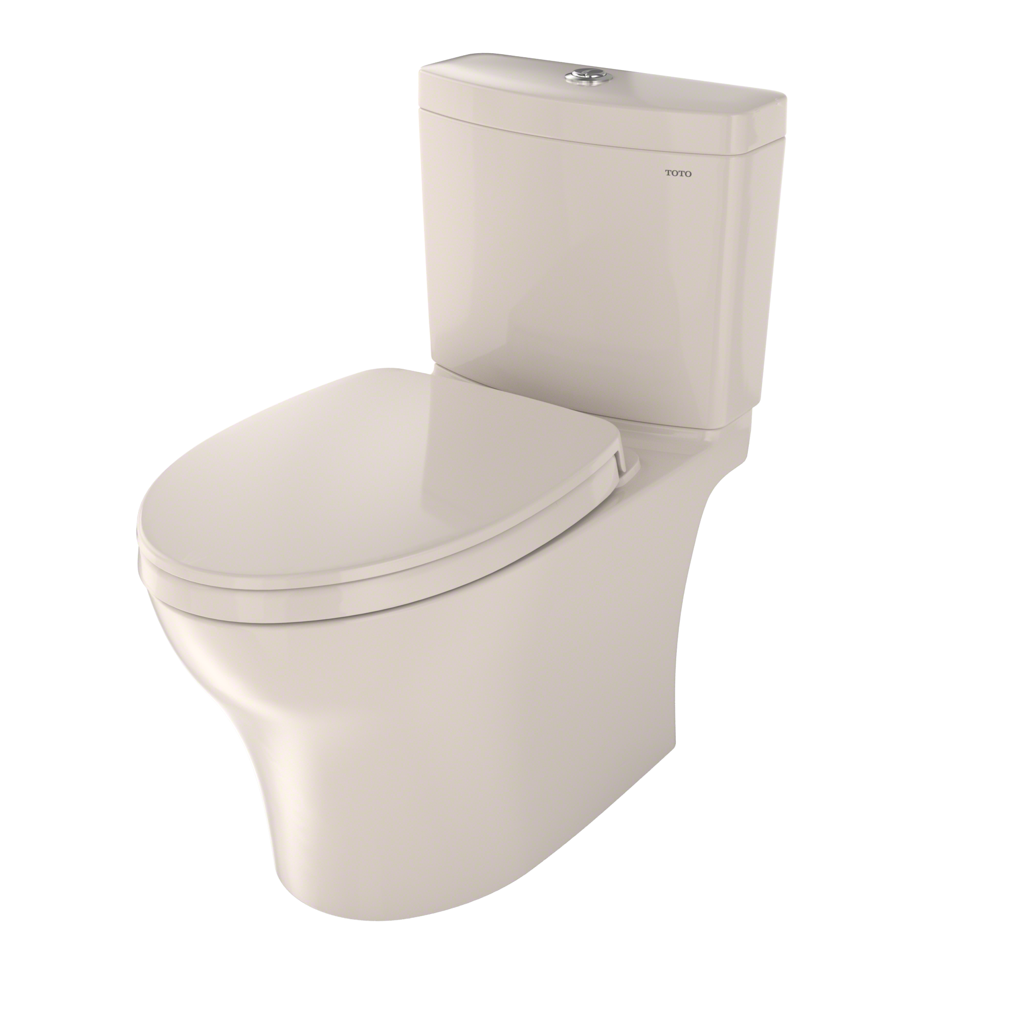 Alternate Image for TOTO Aquia IV Two-Piece Elongated Dual Flush 1.28 and 0.9 GPF Universal Height Toilet with CEFIONTECT, WASHLET+ Ready, Sedona Beige, Vitreous China, MS446124CEMFGN#12