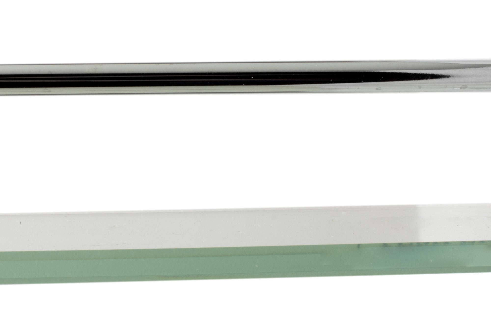 Alternate Image for ALFI brand AB9549 Polished Chrome Wall Mounted Double Glass Shower Shelf Bathroom Accessory, Brass, Grey