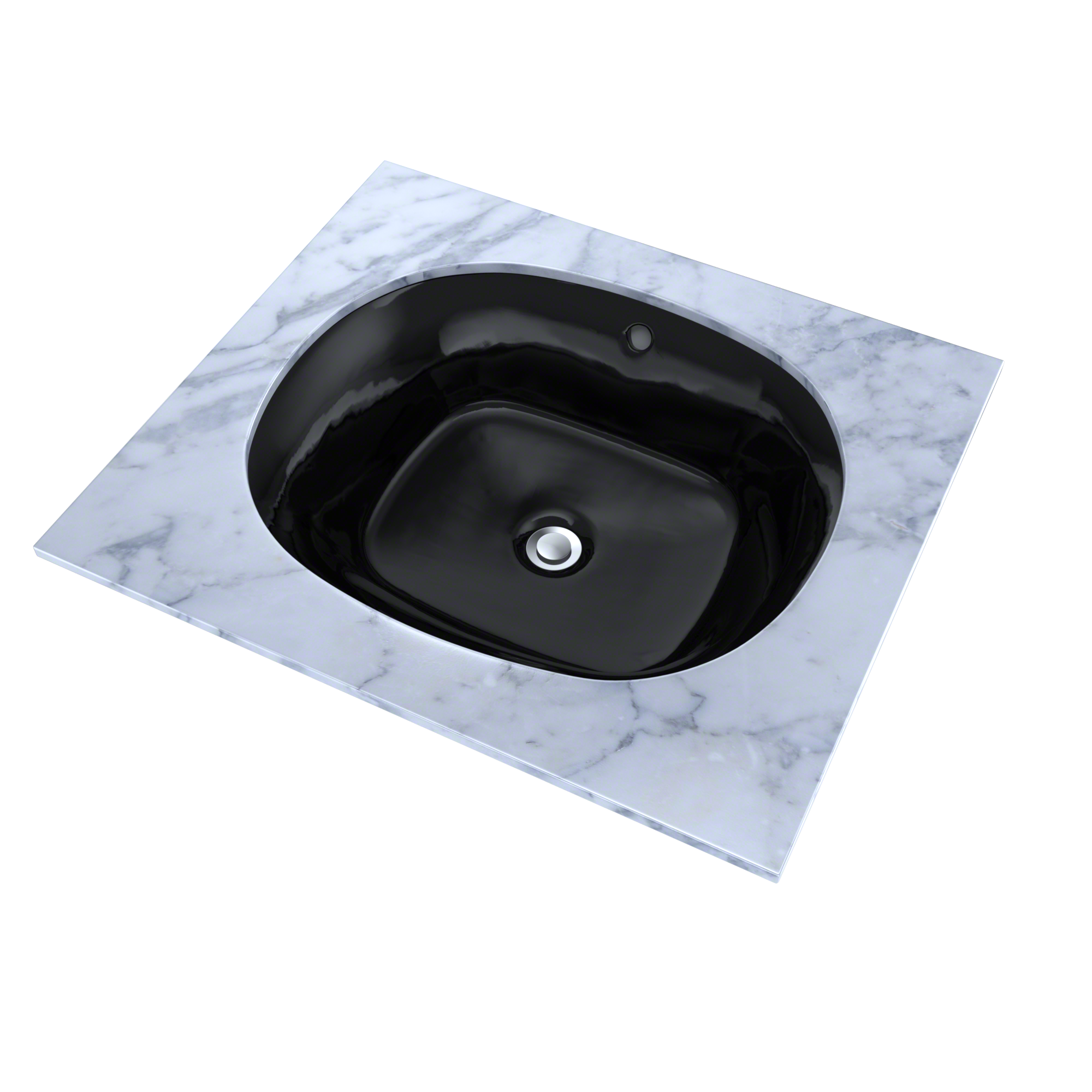 Alternate Image for TOTO Maris 17-5/8" x 14-9/16" Oval Undermount Bathroom Sink, Ebony, Vitreous China, LT483#51