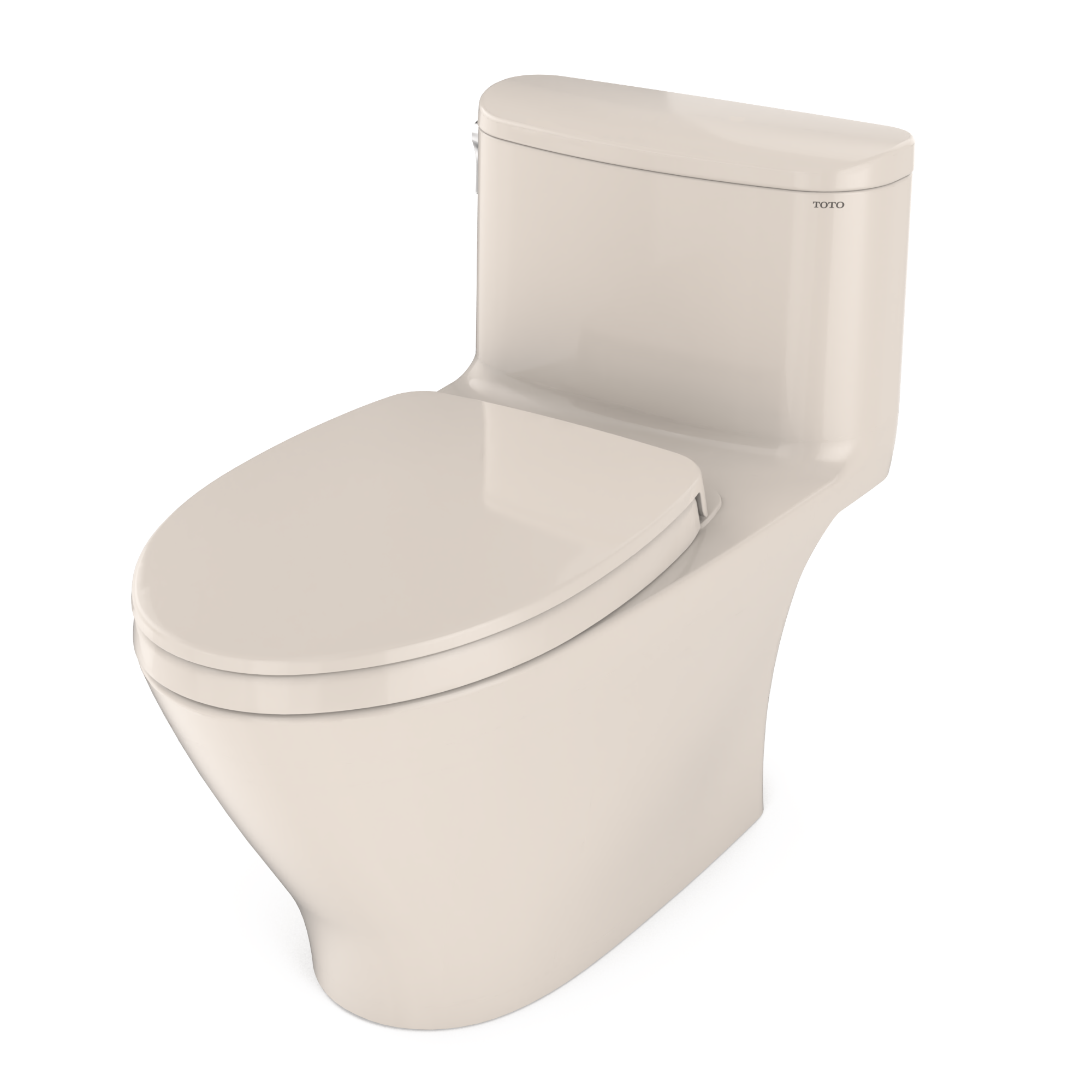 Alternate Image for TOTO Nexus 1G One-Piece Elongated 1.0 GPF Universal Height Toilet with CEFIONTECT and SS124 SoftClose Seat, WASHLET+ Ready, Sedona Beige, Vitreous China, MS642124CUFG#12