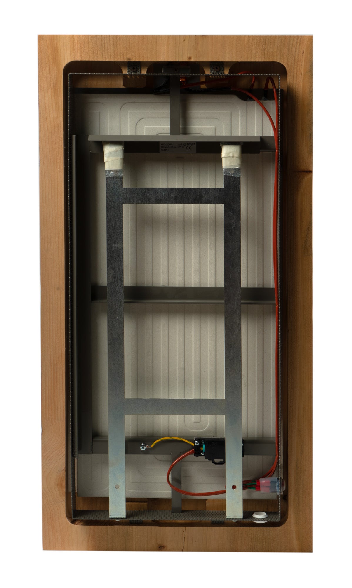 Alternate Image for ALFI brand ABTW1632V 16"x32" Live Edge Cedar Wood Towel Warmer, Natural Wood