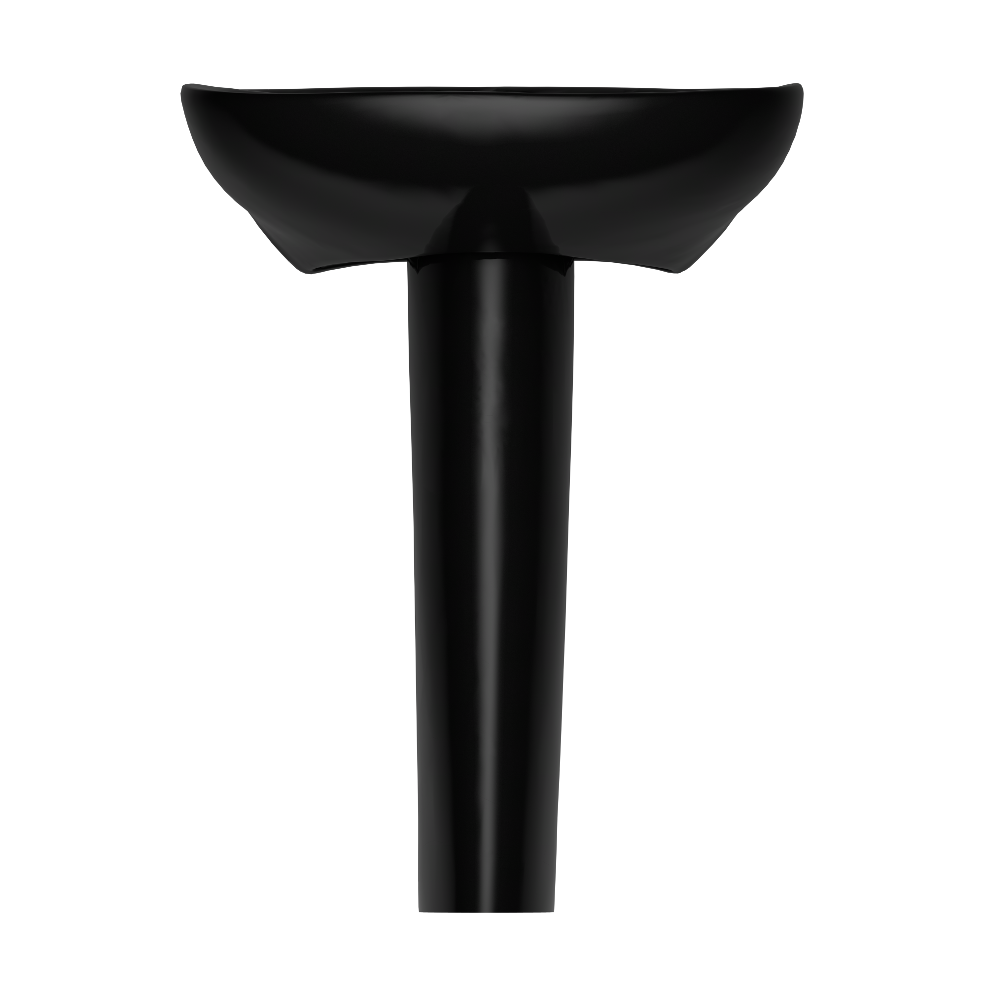 TOTO Prominence Oval Basin Pedestal Bathroom Sink for Single Hole Faucets, Ebony, Vitreous China, LPT242#51