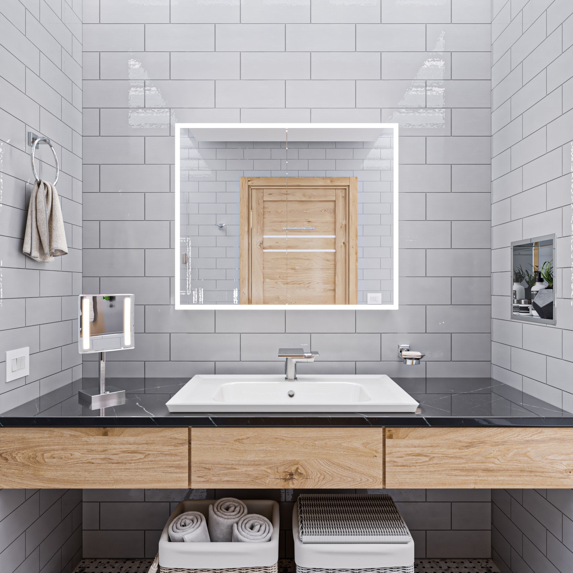 Alternative View of ALFI brand AB1882-BN Brushed Nickel Single-Lever Bathroom Faucet