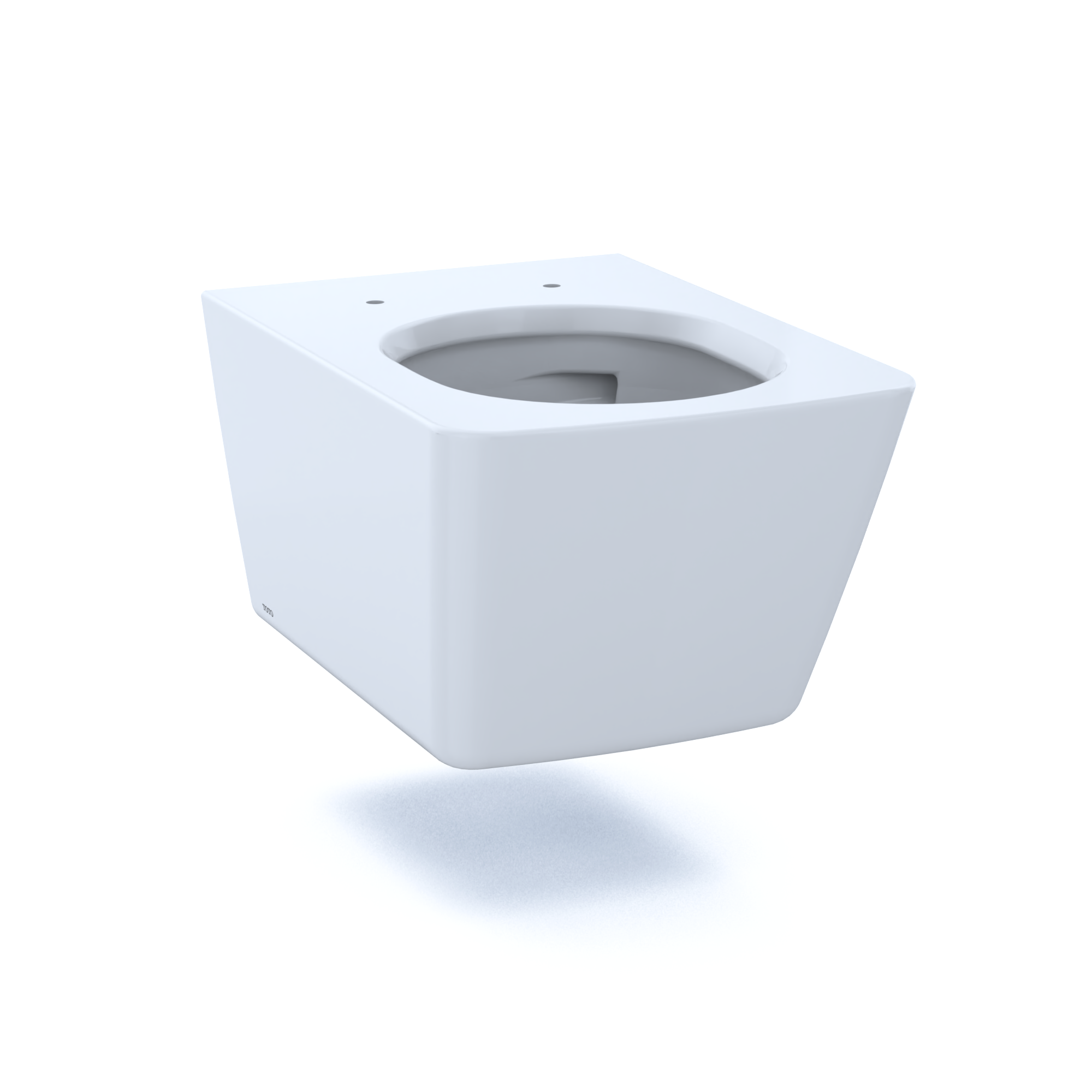 Alternate Image for TOTO SP Wall-Hung Contemporary Square-Shape Dual Flush 1.28 and 0.9 GPF Toilet with CEFIONTECT- Vitreous China, Cotton White, CT449CFG#01