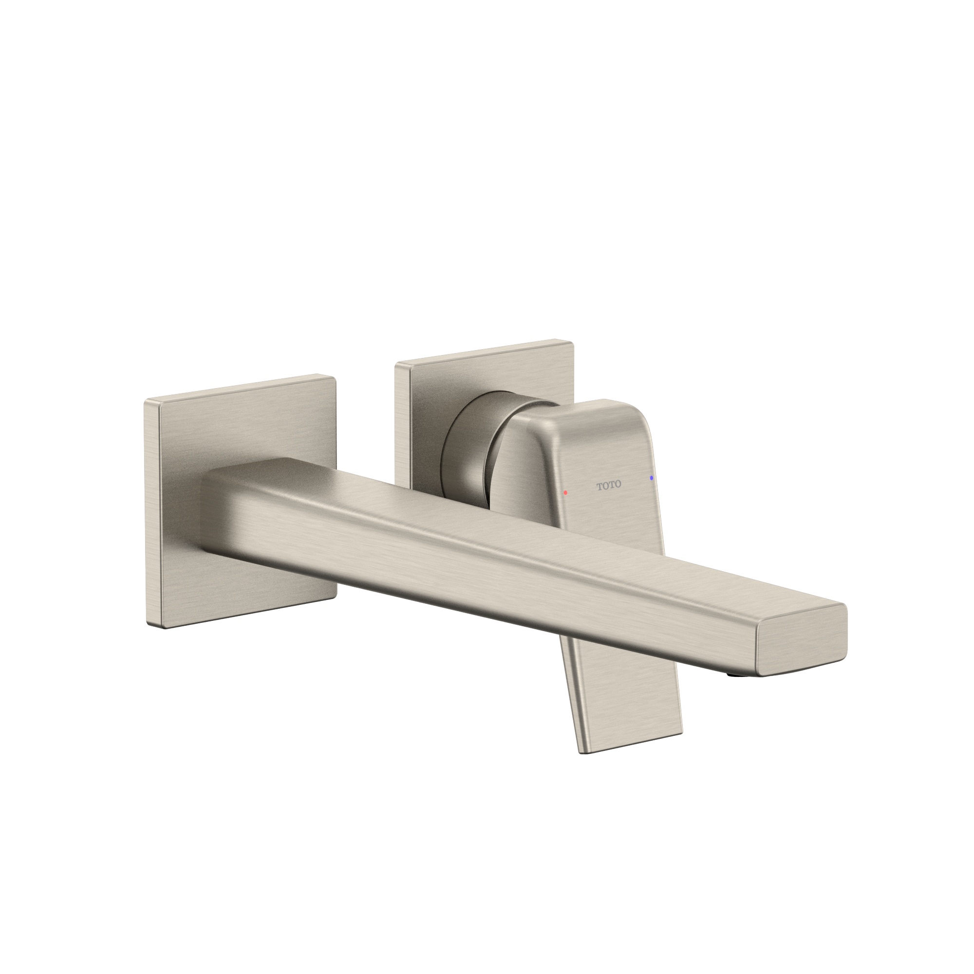 Alternate Image for TOTO GB 1.2 GPM Wall-Mount Single-Handle Long Bathroom Faucet with COMFORT GLIDE Technology, Brushed Nickel, Brass, TLG10308U#BN