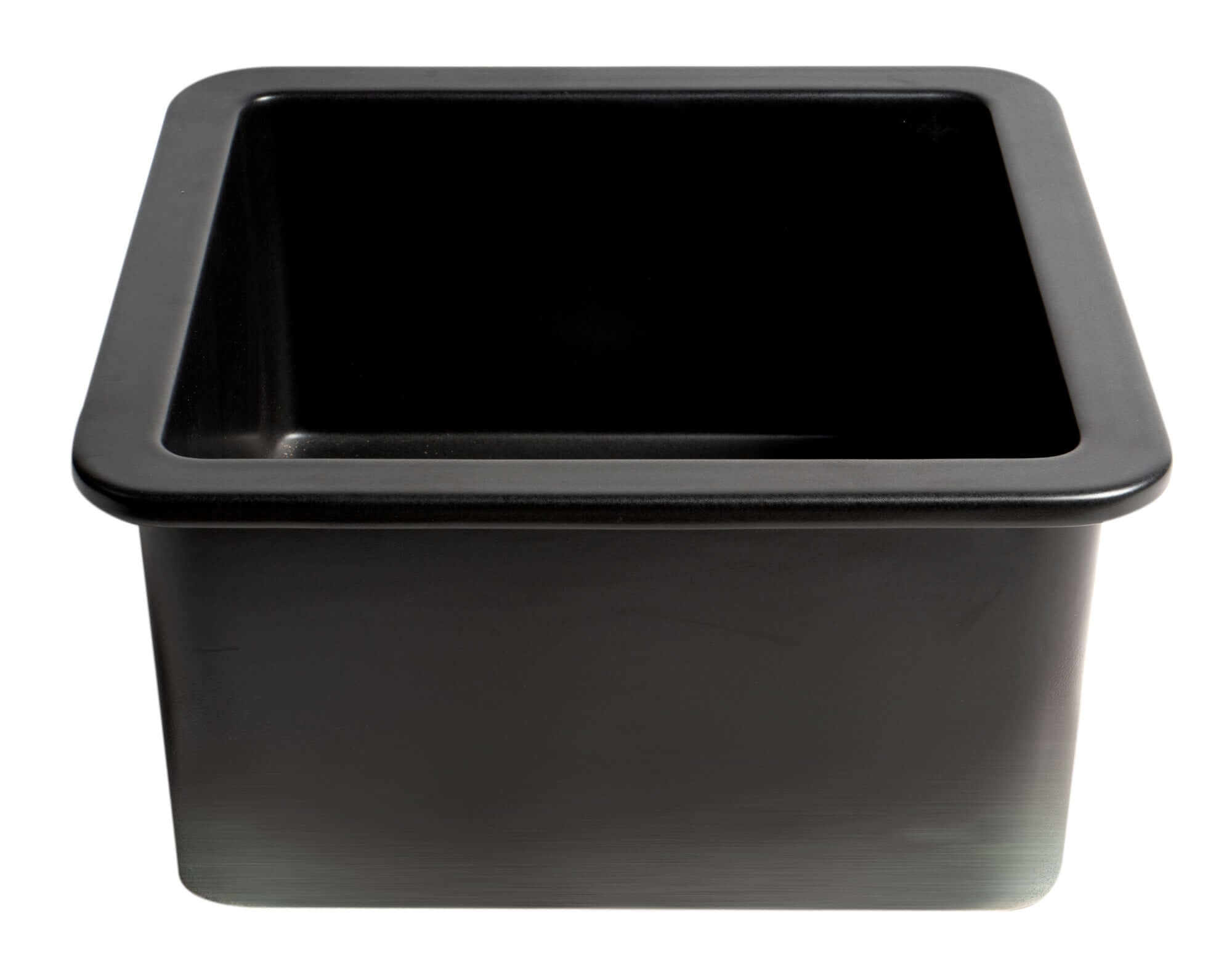 Alternate Image for ALFI brand 18" Square Fireclay Bar/Prep Sink, Black Matte, ABF1818S-BM