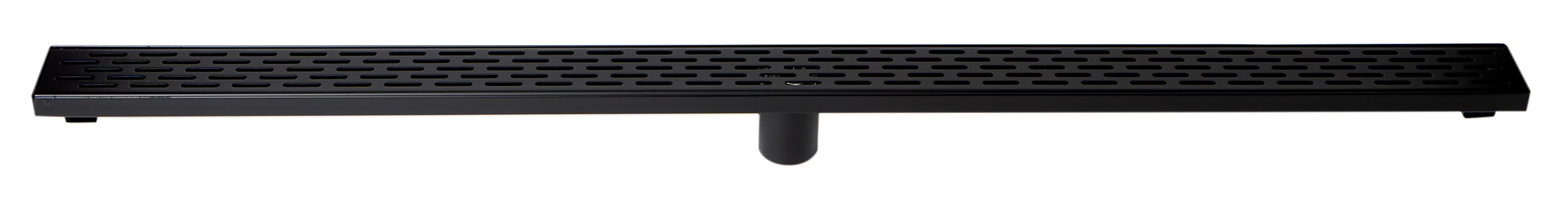 Alternate Image for ALFI brand ABLD47C-BM 47" Black Matte Stainless Steel Linear Shower Drain with Groove Holes