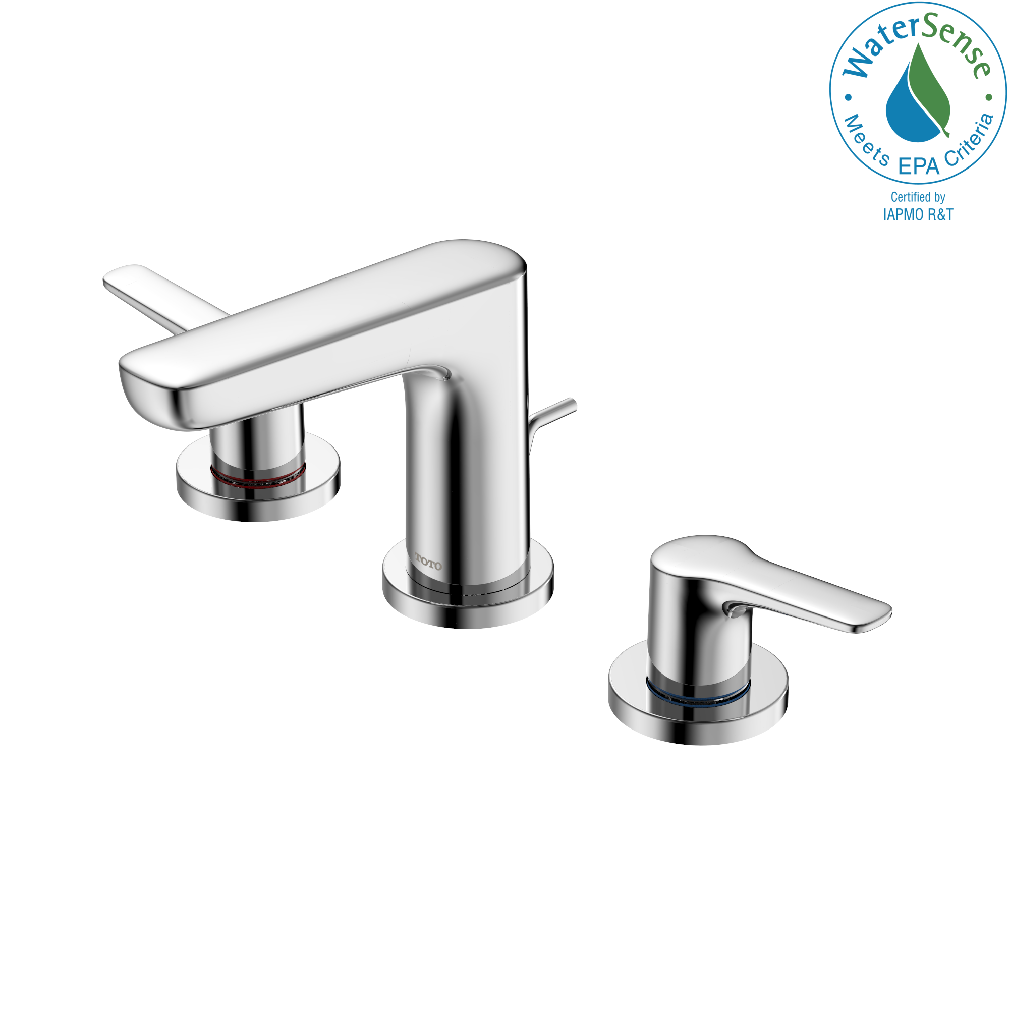 Alternate Image for TOTO GS Series 1.2 GPM Two Handle Widespread Bathroom Sink Faucet with Drain Assembly, Polished Chrome, Brass, TLG03201U#CP