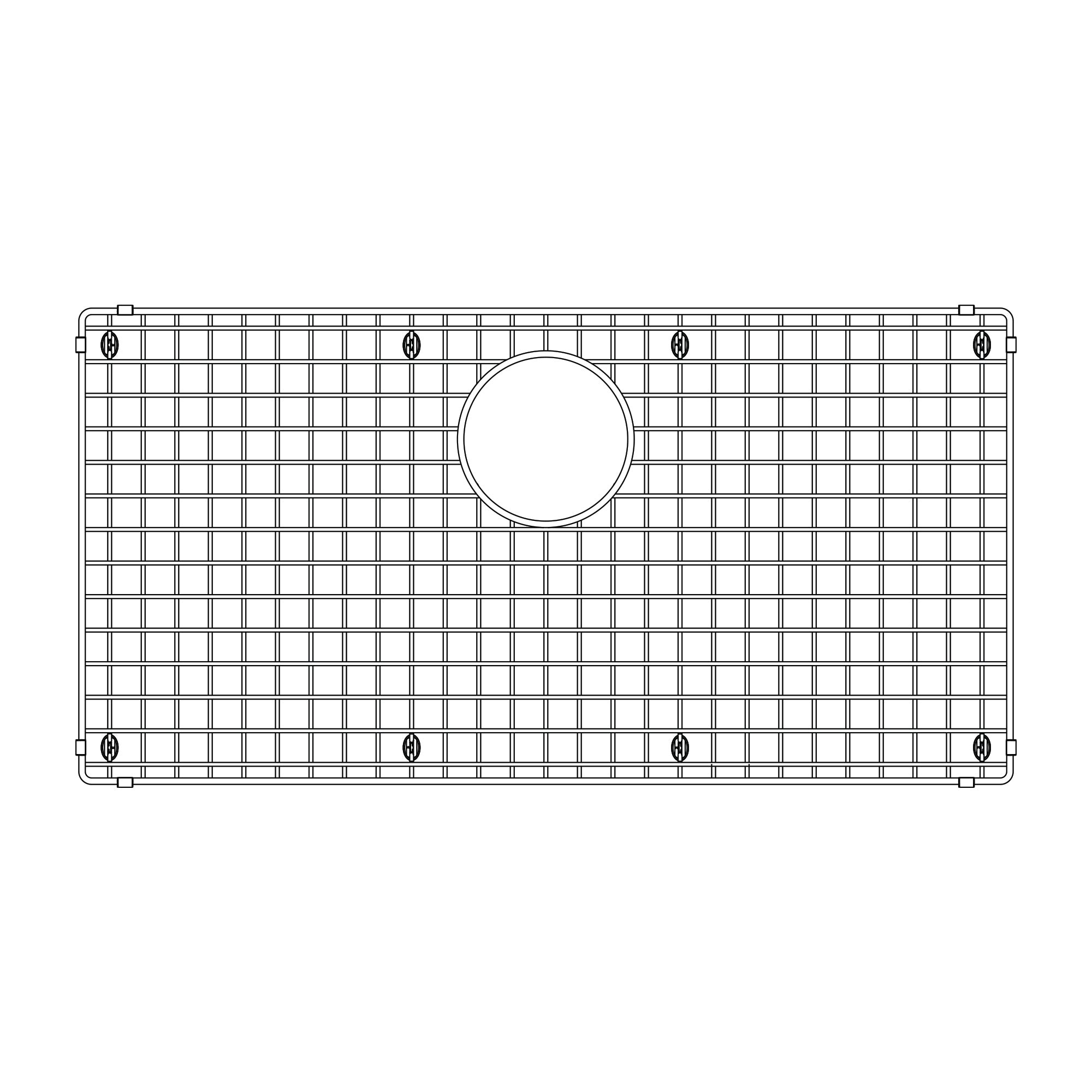 Alternate Image for Blanco Stainless Steel Sink Grid for Quatrus 32" Single Bowl Sinks, 235968