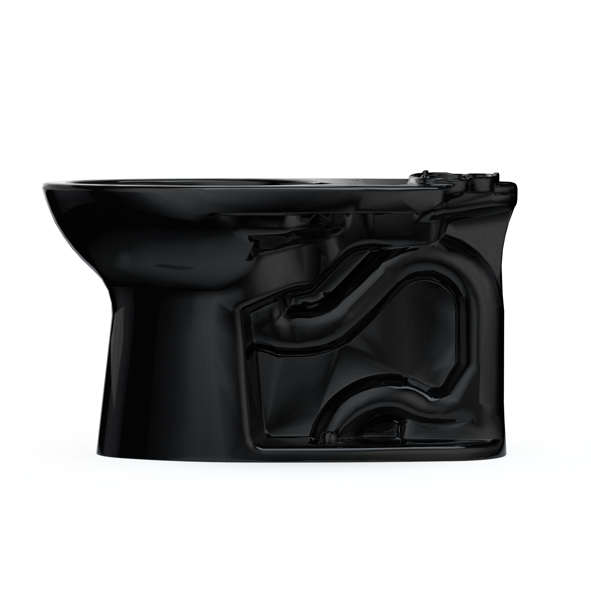 Alternate Image for TOTO Drake Elongated Universal Height Universal Height TORNADO FLUSH Toilet Bowl, Ebony, Vitreous China, C776CEF#51