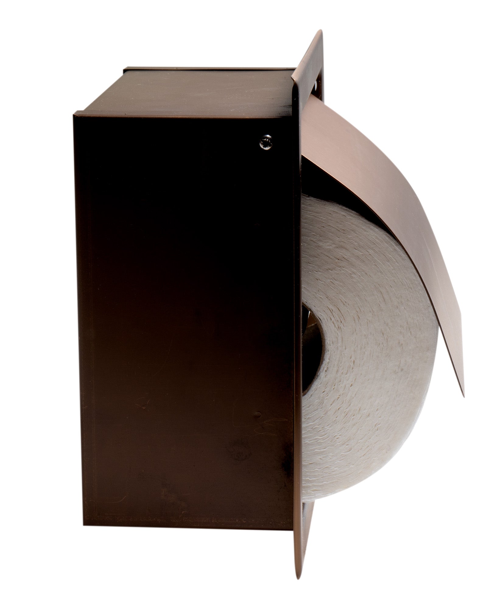 Alternate Image for ALFI brand ABTPP77-BC PVD Brushed Copper Stainless Steel Recessed Toilet Paper Holder with Cover