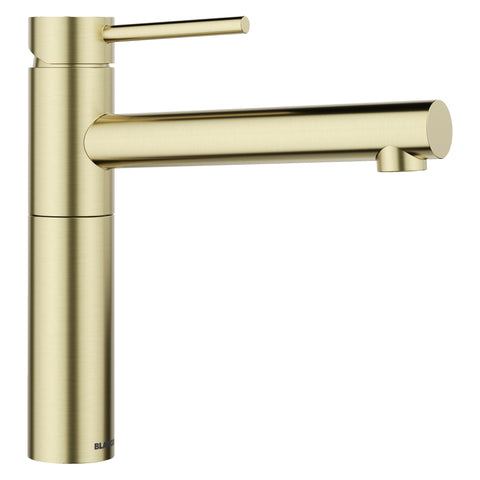 Blanco Alta II Pull-Out Dual-Spray Bar Faucet, Satin Gold, 1.5 GPM, Brass, 527571