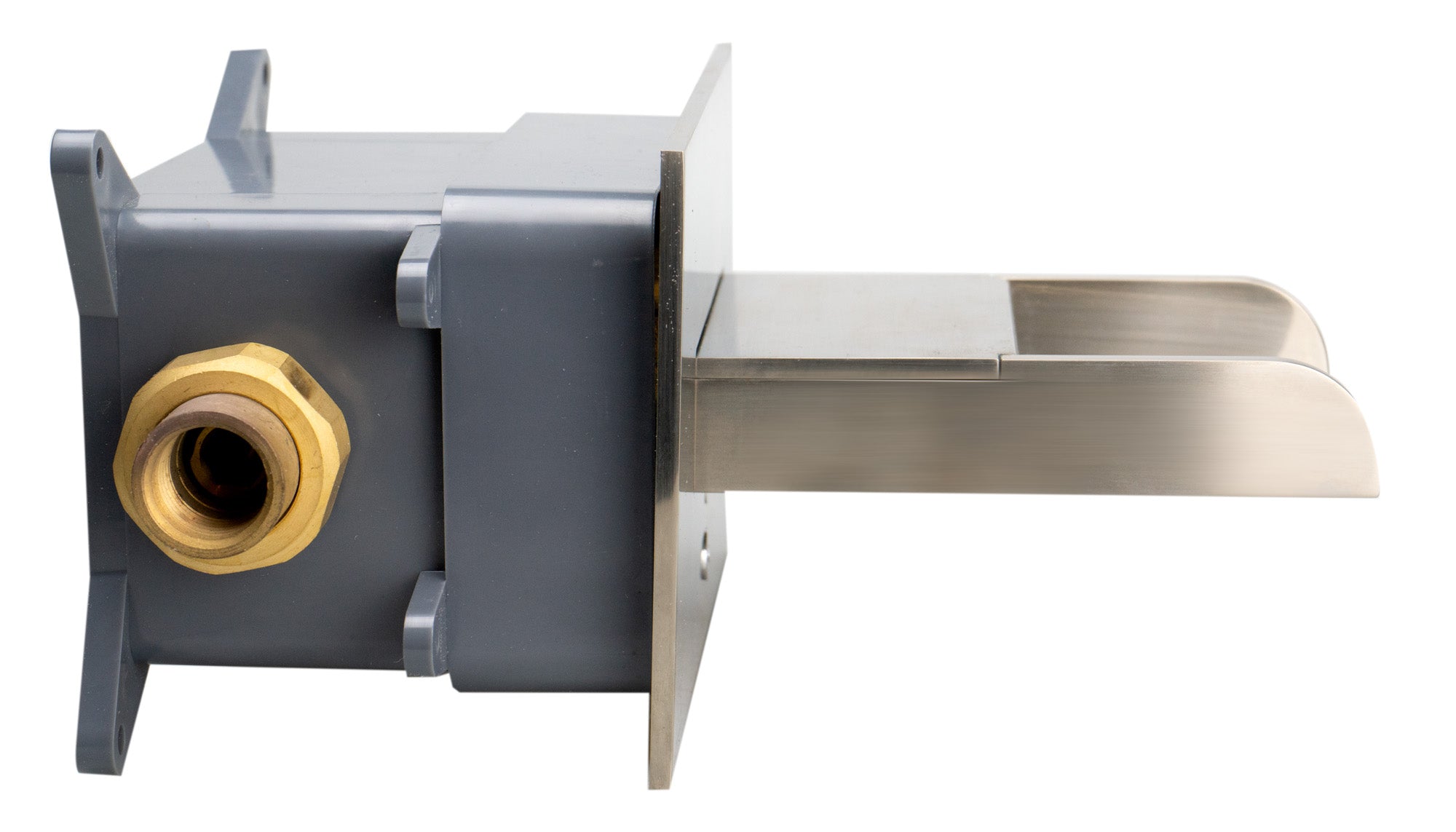 Alternate Image for ALFI brand Brass, AB5901-BN Brushed Nickel Waterfall Tub Filler