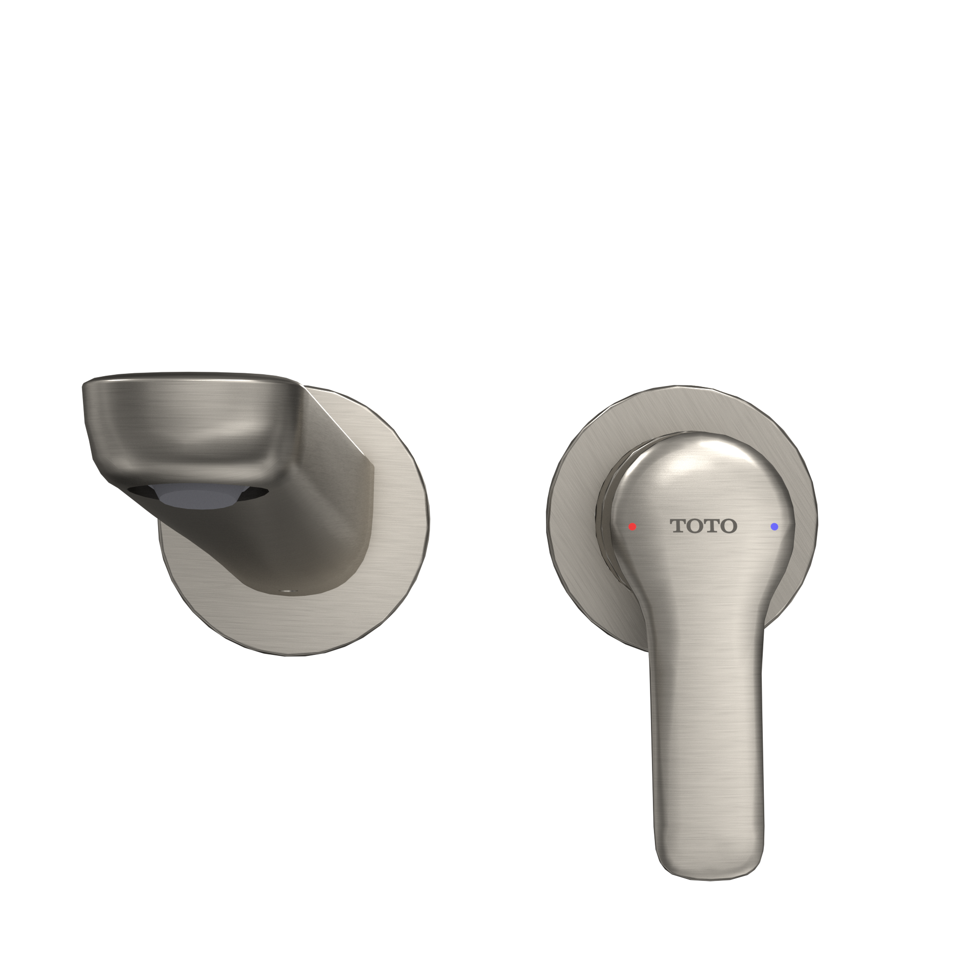 Alternate Image for TOTO GS 1.2 GPM Wall-Mount Single-Handle Bathroom Faucet with COMFORT GLIDE Technology, Brushed Nickel, Brass, TLG03308U#BN