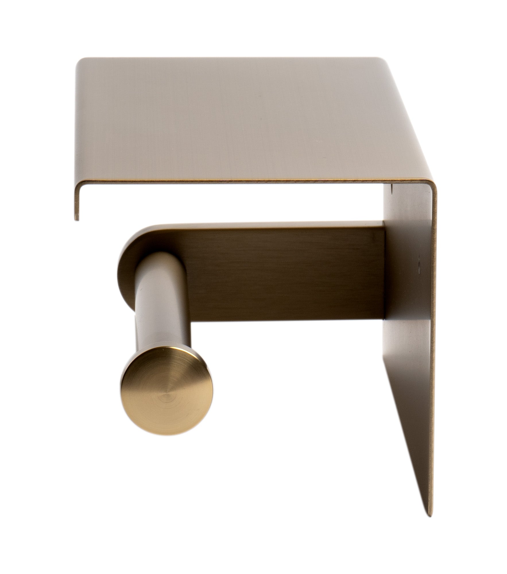 Alternate Image for ALFI brand ABTPP66-BG Brushed Gold PVD Stainless Steel Toilet Paper Holder with Shelf