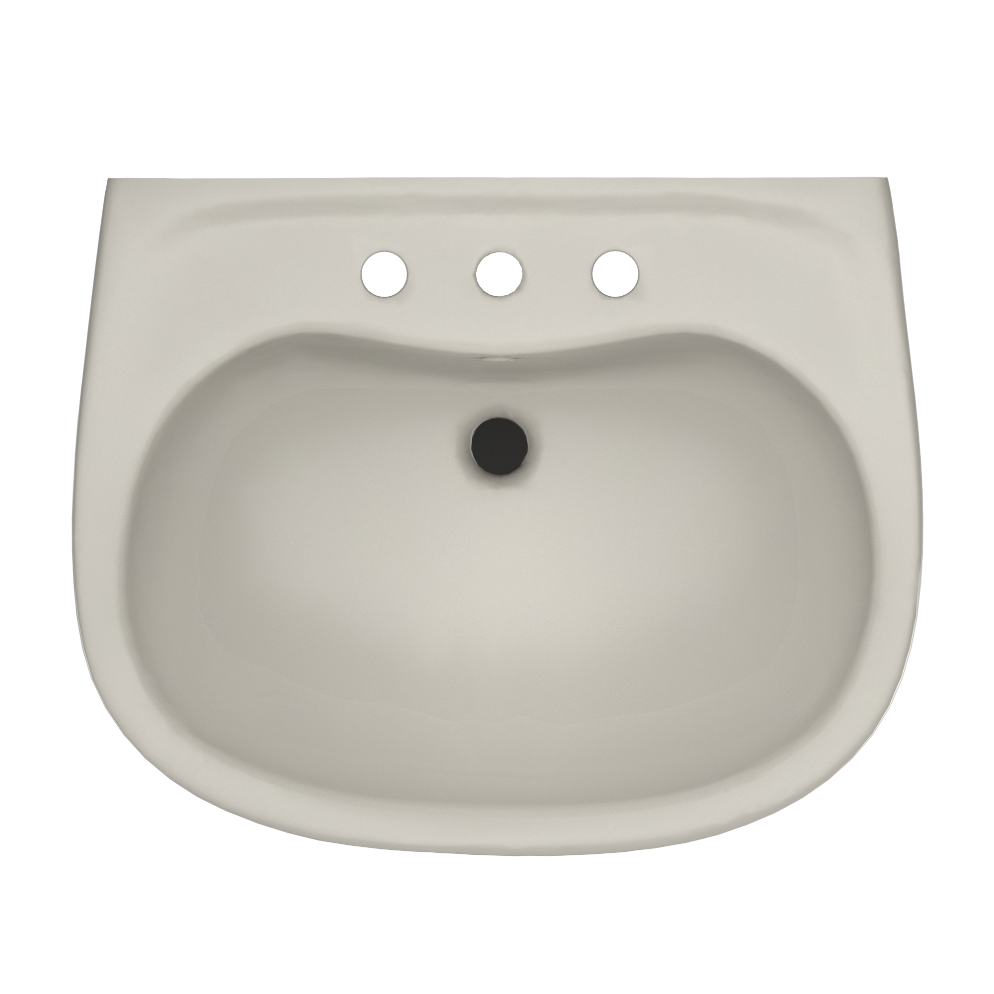 Alternate Image for TOTO Supreme Oval Basin Pedestal Bathroom Sink with CeFiONtect for 8 Inch Center Faucets, Sedona Beige, Vitreous China, LPT241.8G#12