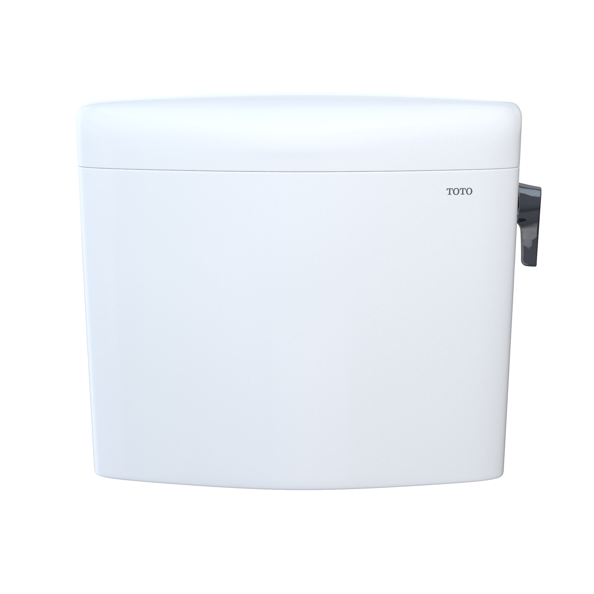 Alternate Image for TOTO Aquia IV Cube Dual Flush 1.28 and 0.9 GPF Toilet Tank Only with Right Hand Trip Lever, Cotton White, Vitreous China, ST436EMNR#01