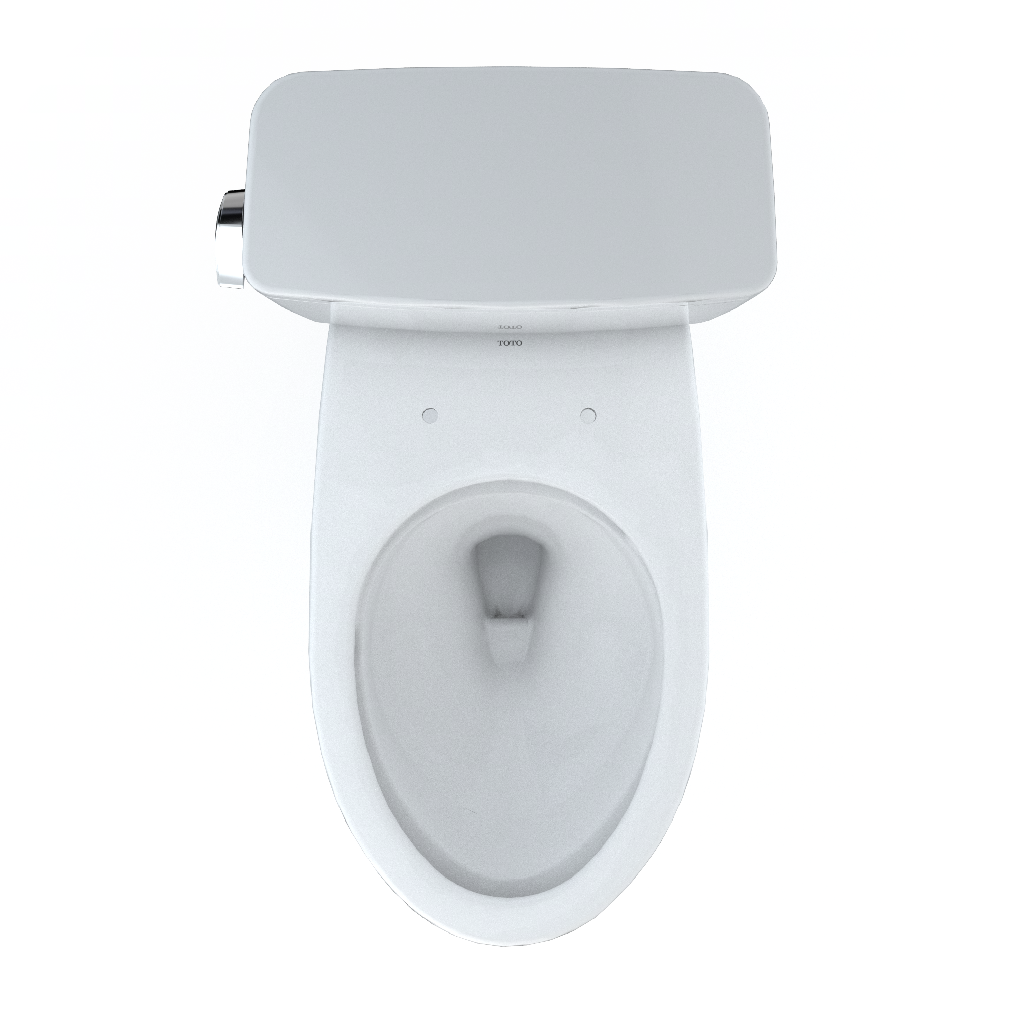 Alternate Image for TOTO Drake Two-Piece Elongated 1.6 GPF Universal Height TORNADO FLUSH Toilet with CEFIONTECT, Cotton White, Vitreous China, CST776CSFG#01
