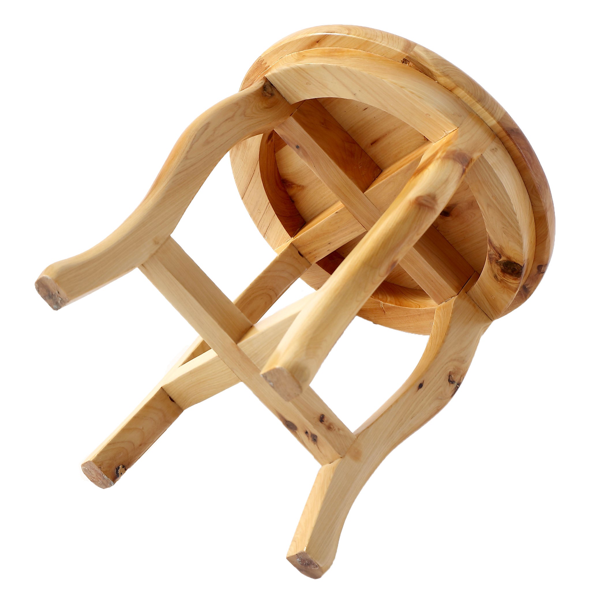Alternate Image for ALFI brand AB4406 11" Cedar Wood Round Stool Multi-Purpose Accessory, Natural Wood