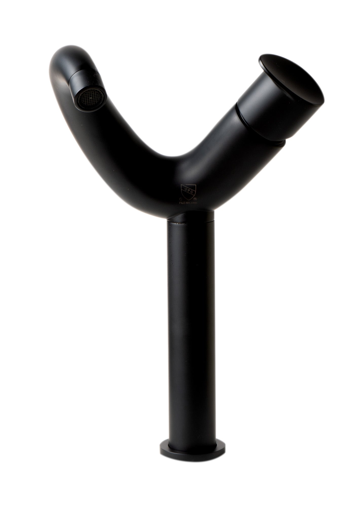 Alternate Image for ALFI brand 1.2 GPM Lever Curved Spout Bathroom Faucet, Modern, Black Matte, AB1570-BM