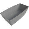 ALFI brand 71" Concrete Free Standing Rectangle Bathtub, Gray Matte, ABCO71TUB