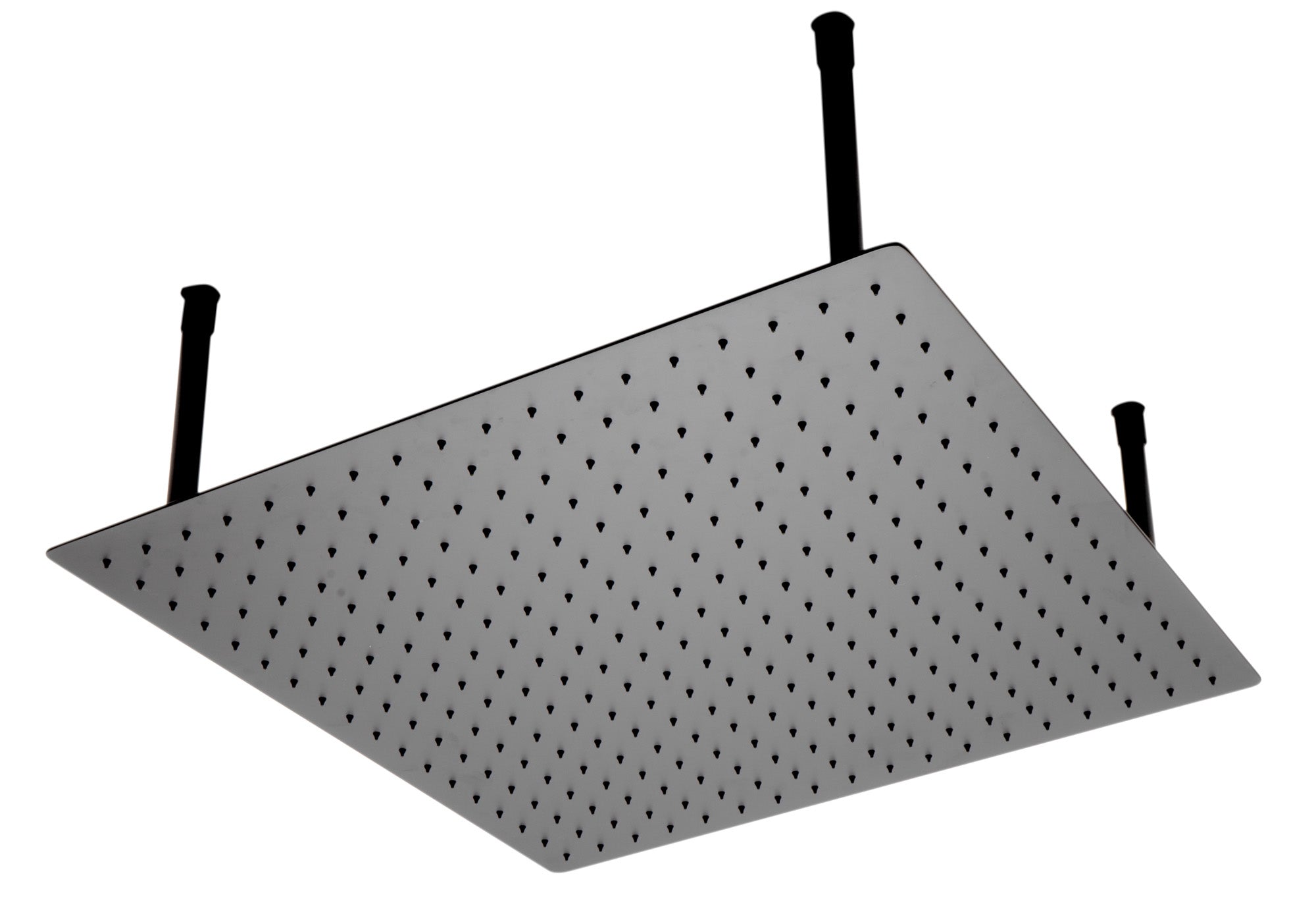 Alternate Image for ALFI brand RAIN24S-BM Matte Black Stainless Steel 24" Square Ultra-Thin Rain Shower Head, Black Matte