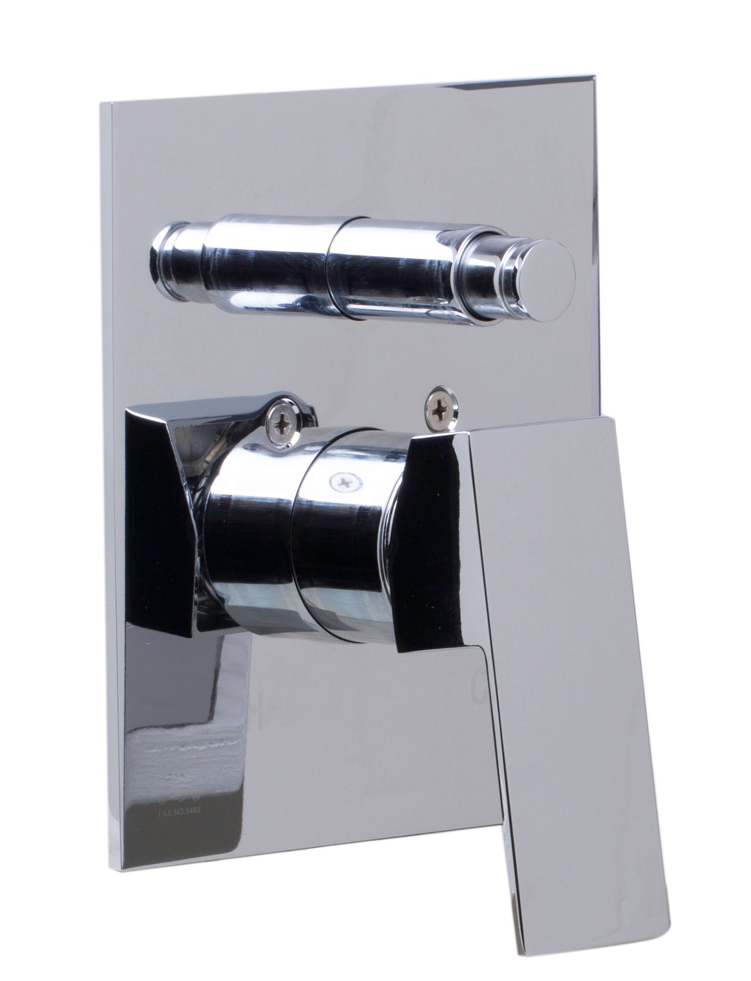 ALFI brand AB5601-PC Polished Chrome Shower Valve Mixer with Square Lever Handle and Diverter, Brass