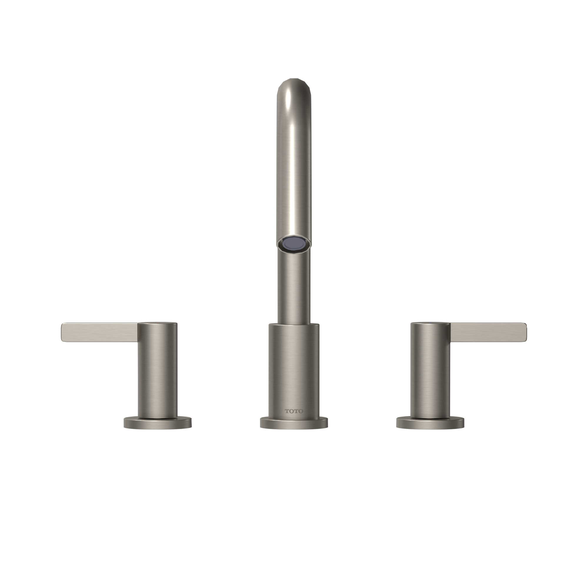 Alternate Image for TOTO GF Two Lever Handle Deck-Mount Roman Tub Filler Trim, Brushed Nickel, Brass, TBG11201UA#BN