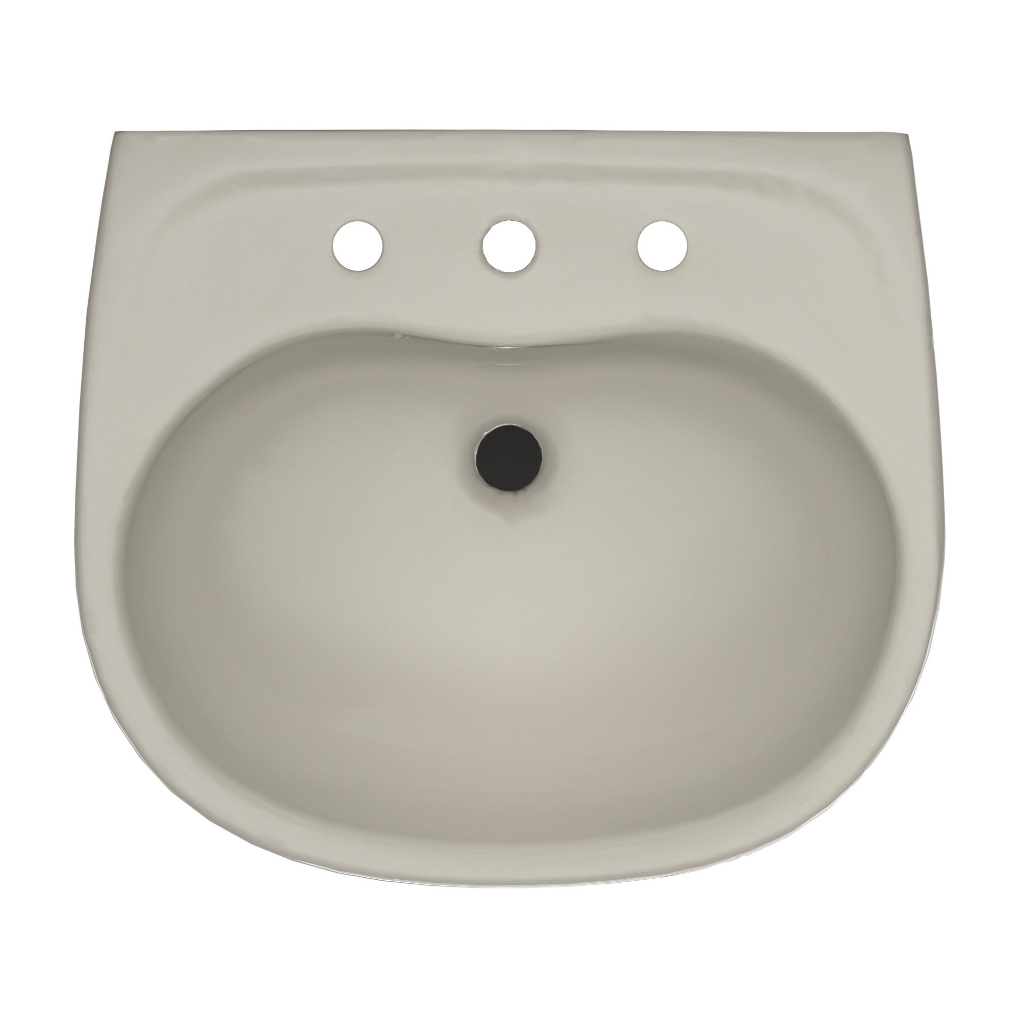 Alternate Image for TOTO Supreme Oval Wall-Mount Bathroom Sink with CEFIONTECT and Shroud for 8 Inch Center Faucets, Bone, Vitreous China, LHT241.8G#03