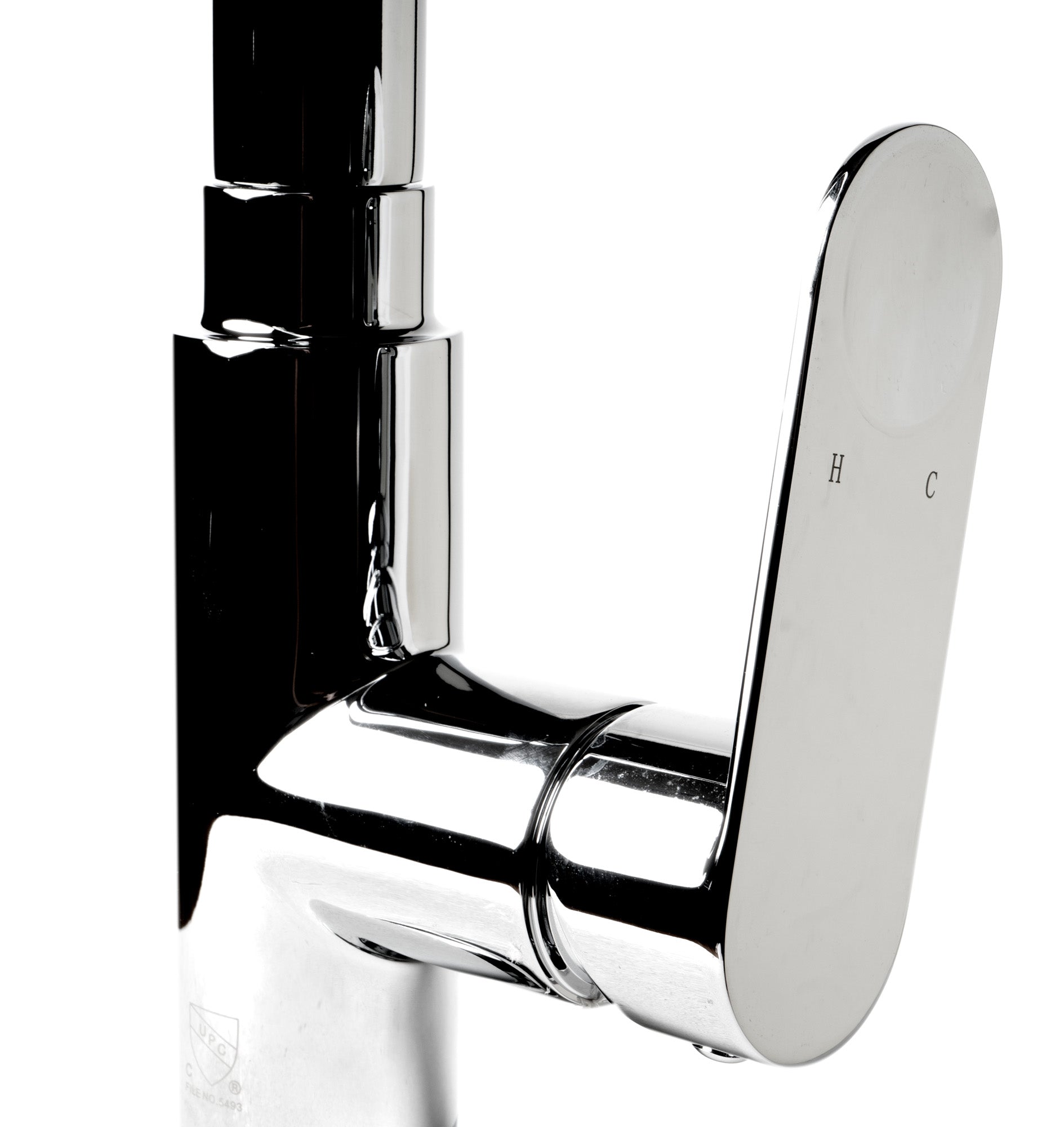 Alternate Image for ALFI brand 1.8 GPM Lever Gooseneck Spout Touch Kitchen Faucet, Modern, Gray, Pull Down, Polished Chrome, ABKF3480-PC