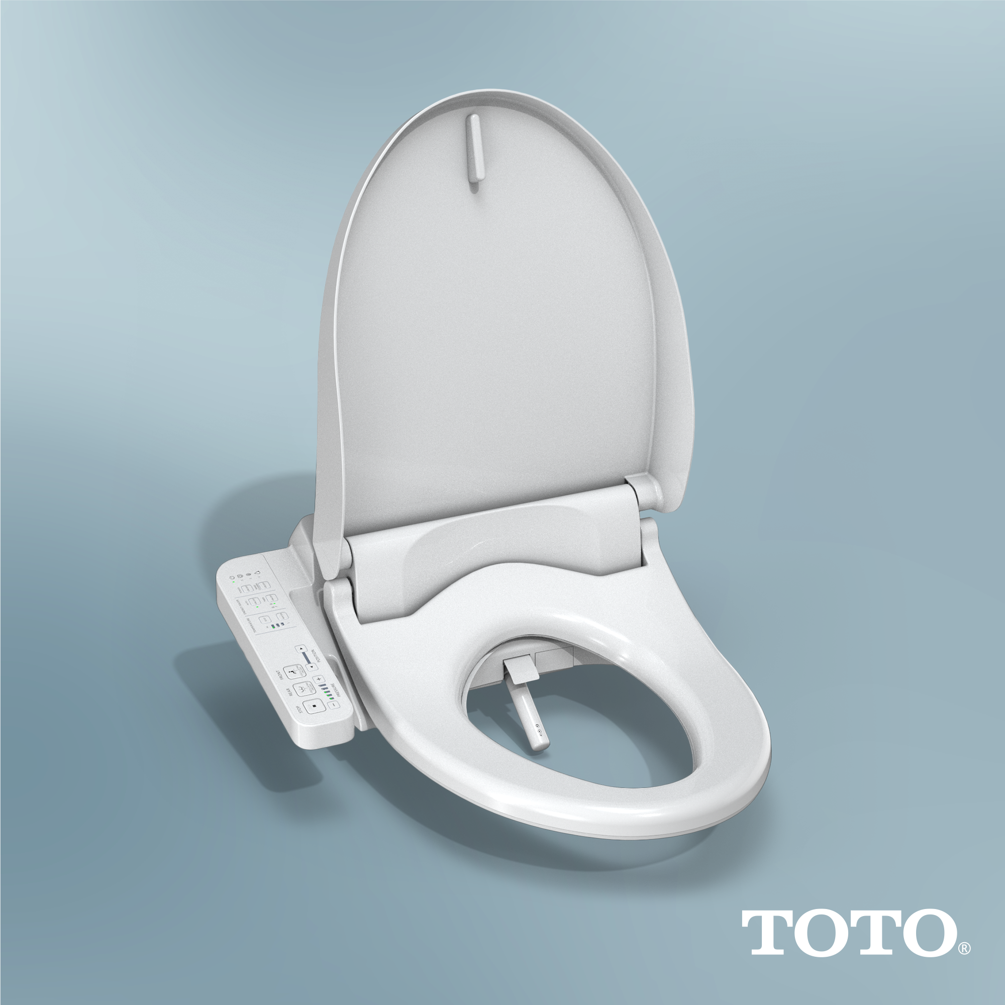 Alternate Image for TOTO WASHLET A2 Electronic Bidet Toilet Seat with Heated Seat and SoftClose Lid, Elongated, Cotton White, Plastic, SW3004#01