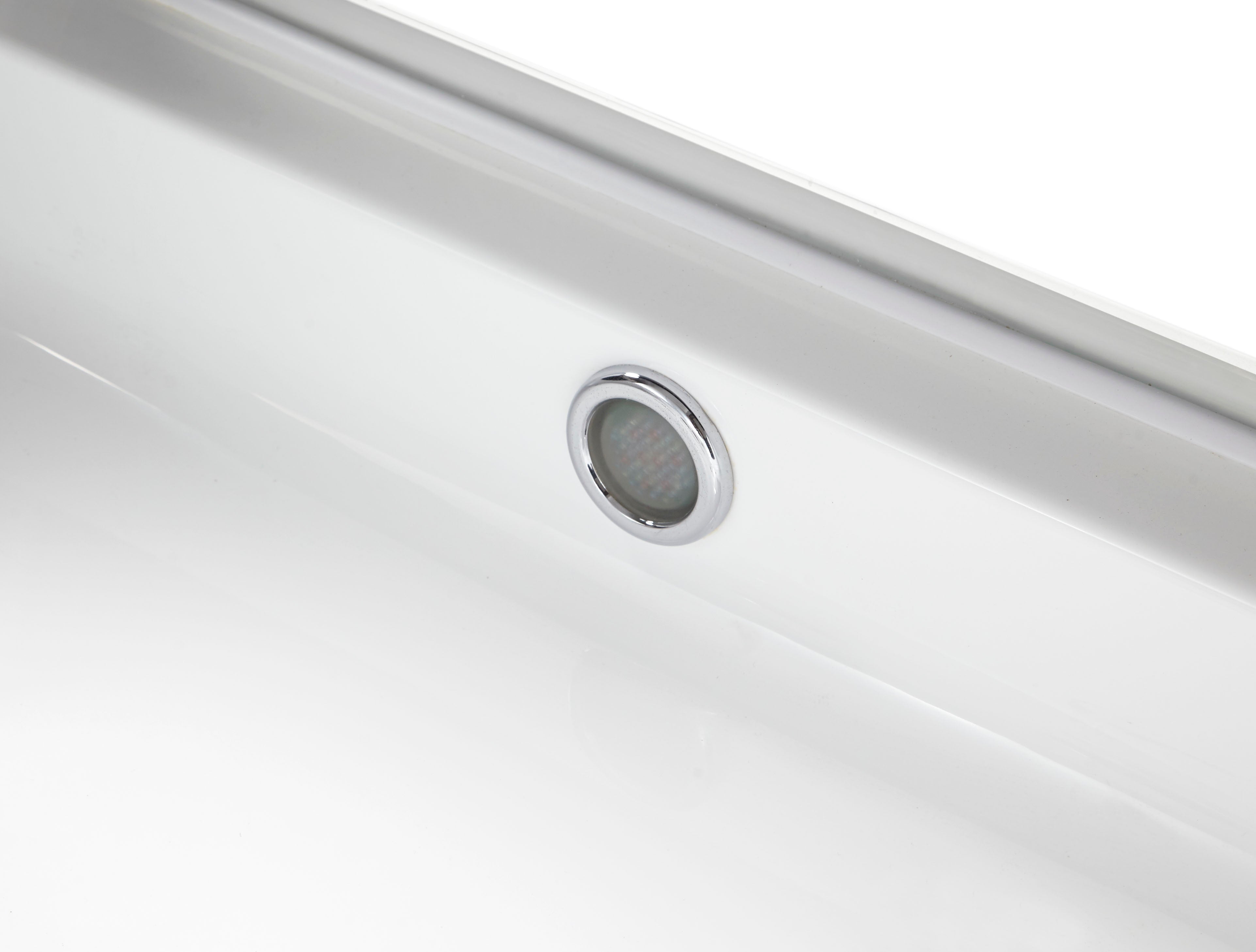 Alternate Image for Eago 59" Acrylic Corner Neo-angle Round Bathtub, White, AM156ETL