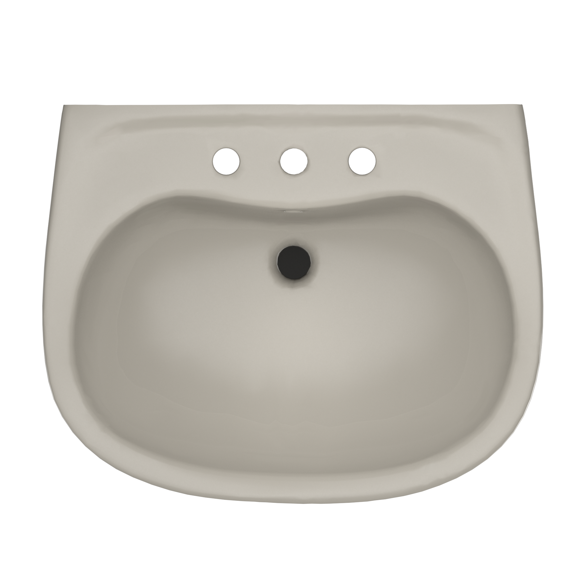 Alternate Image for TOTO Prominence Oval Wall-Mount Bathroom Sink with CEFIONTECT and Shroud for 8 Inch Center Faucets, Bone, Vitreous China, LHT242.8G#03
